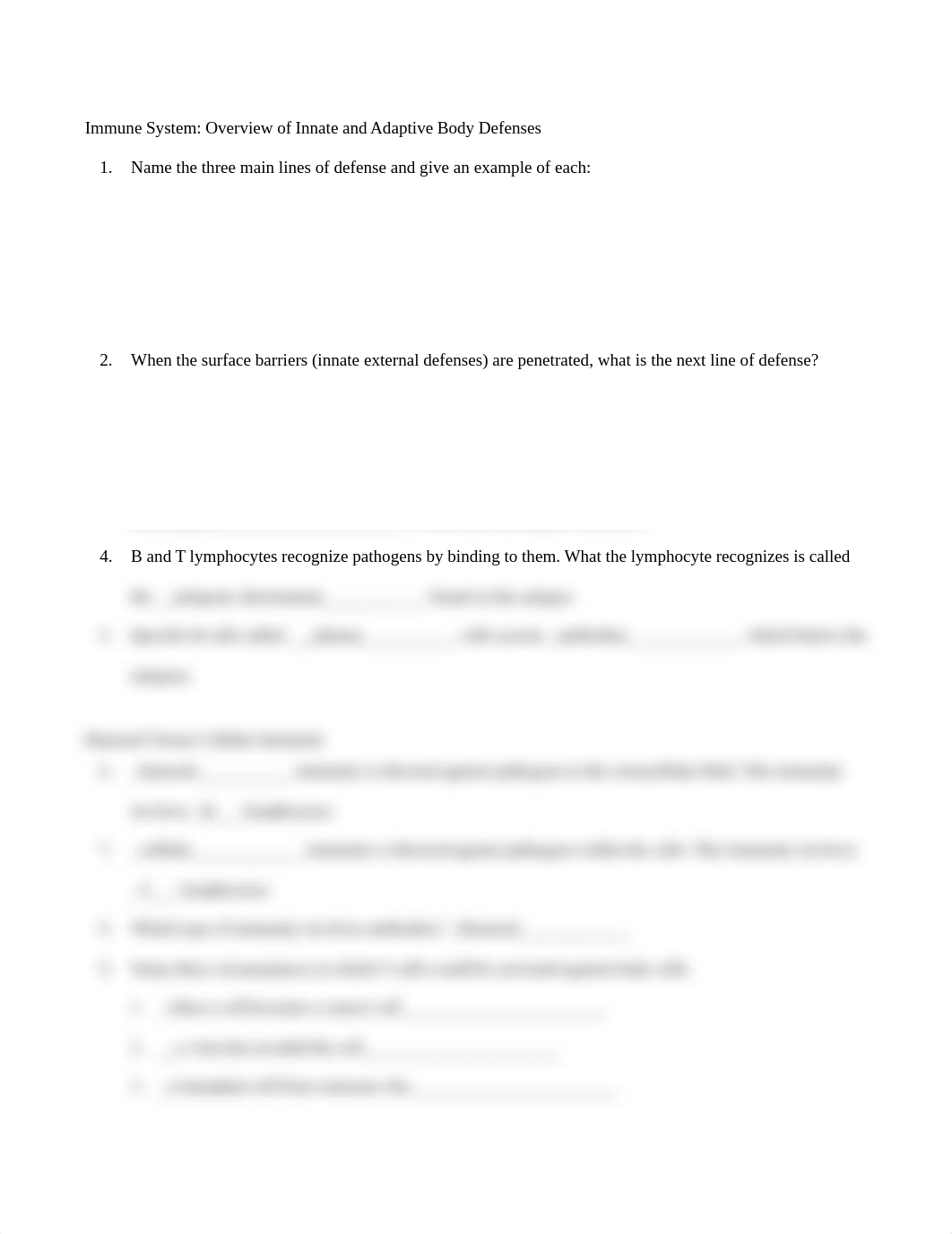 Immune_IP_Overview of Innate and Adaptive Body Defenses_Worksheet.doc_dq7i8372v86_page1