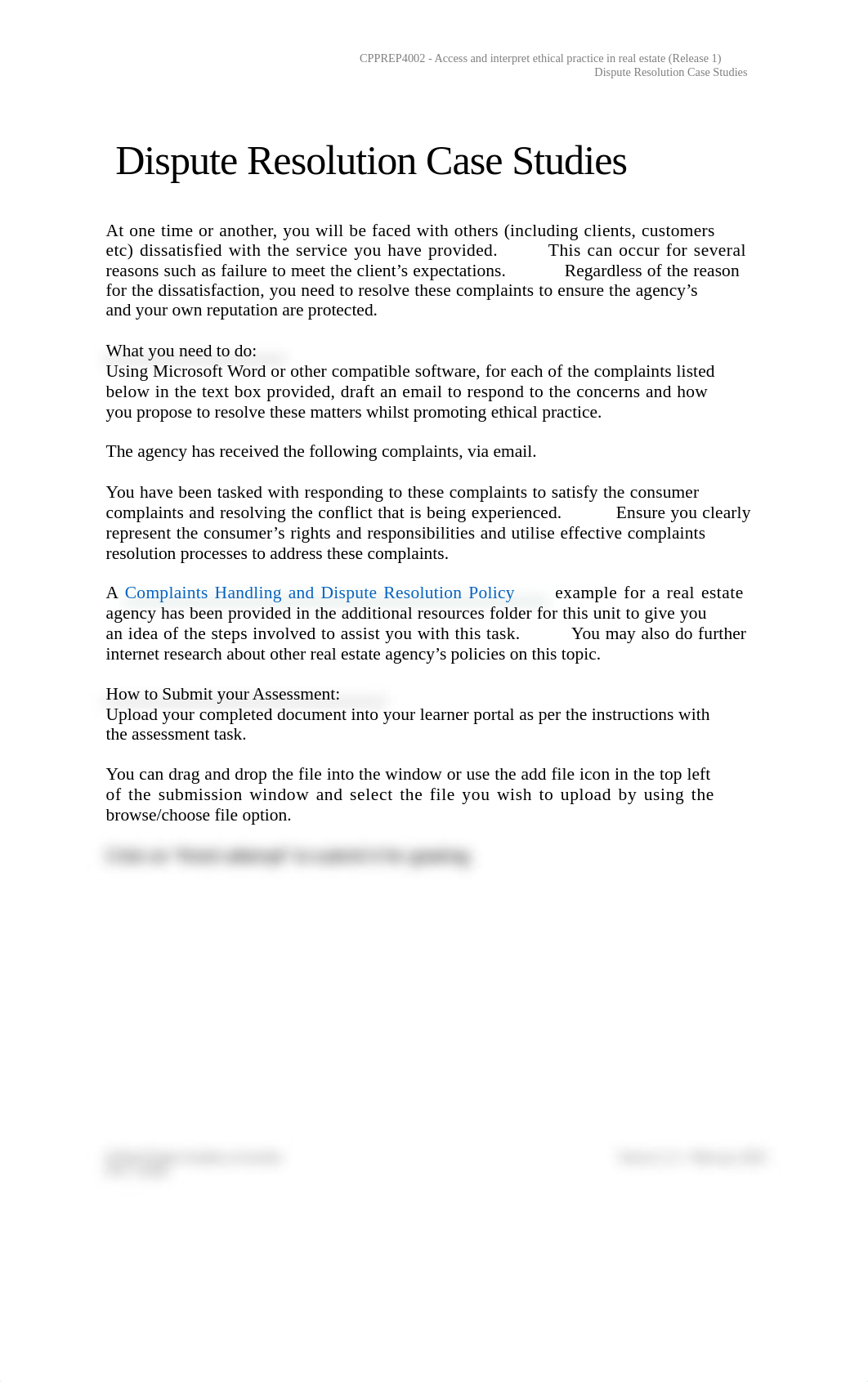 CPPREP4002 - Dispute Resolution Case Studies v1.3.docx_dq7mr1ebbpb_page2