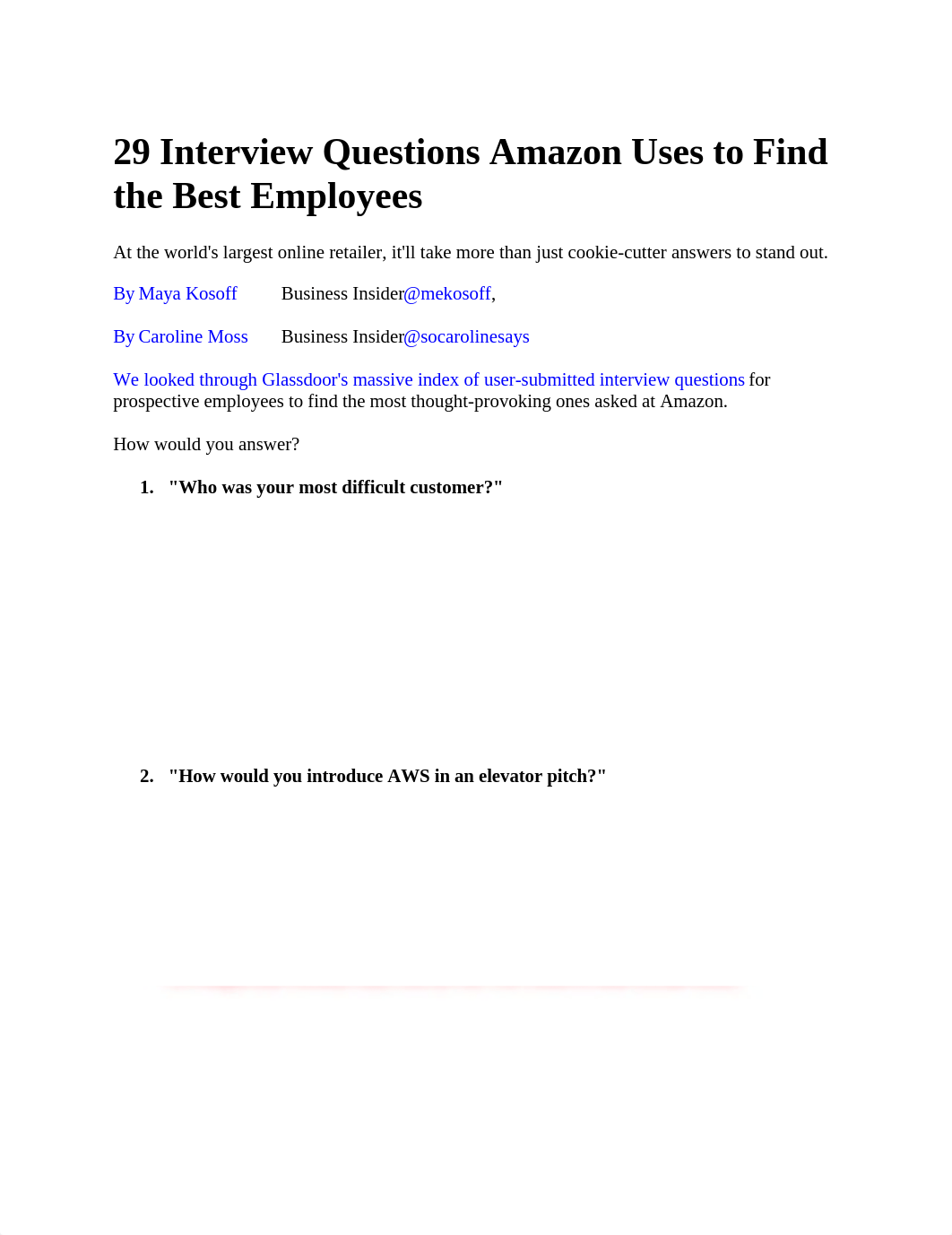 Amazon Interview Questions for Week 3 Part I assignment.docx_dq7v5qp9zd7_page1