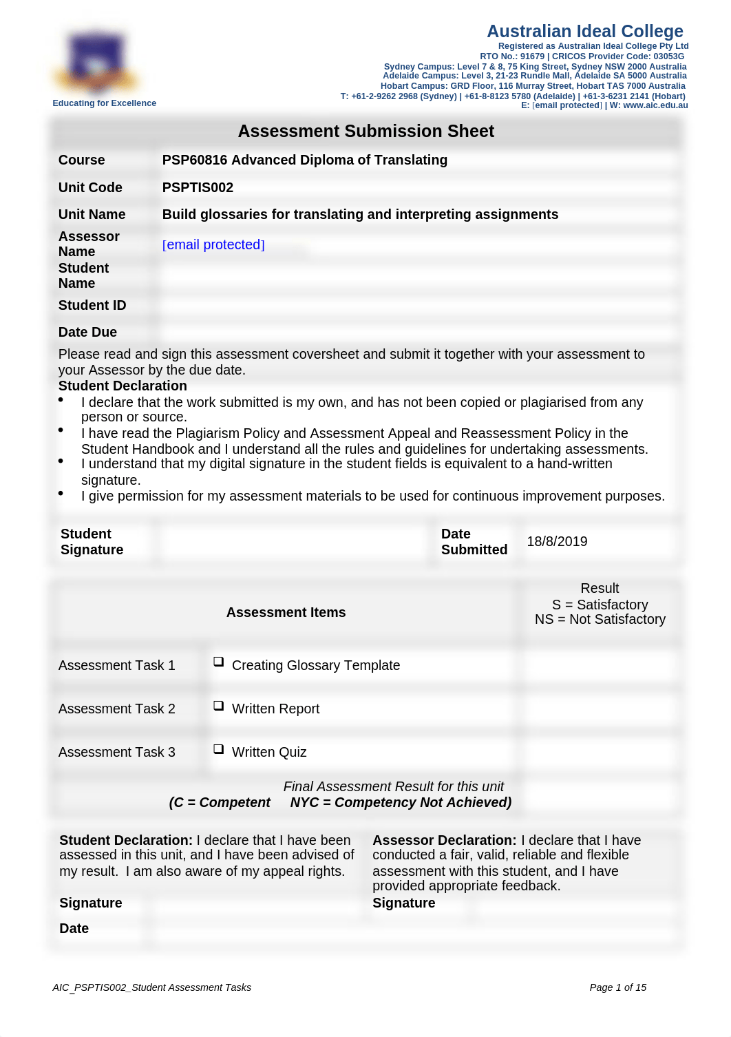 20190809 PSPTIS002 Student Assessment Tasks.doc_dq7wzgvalui_page1