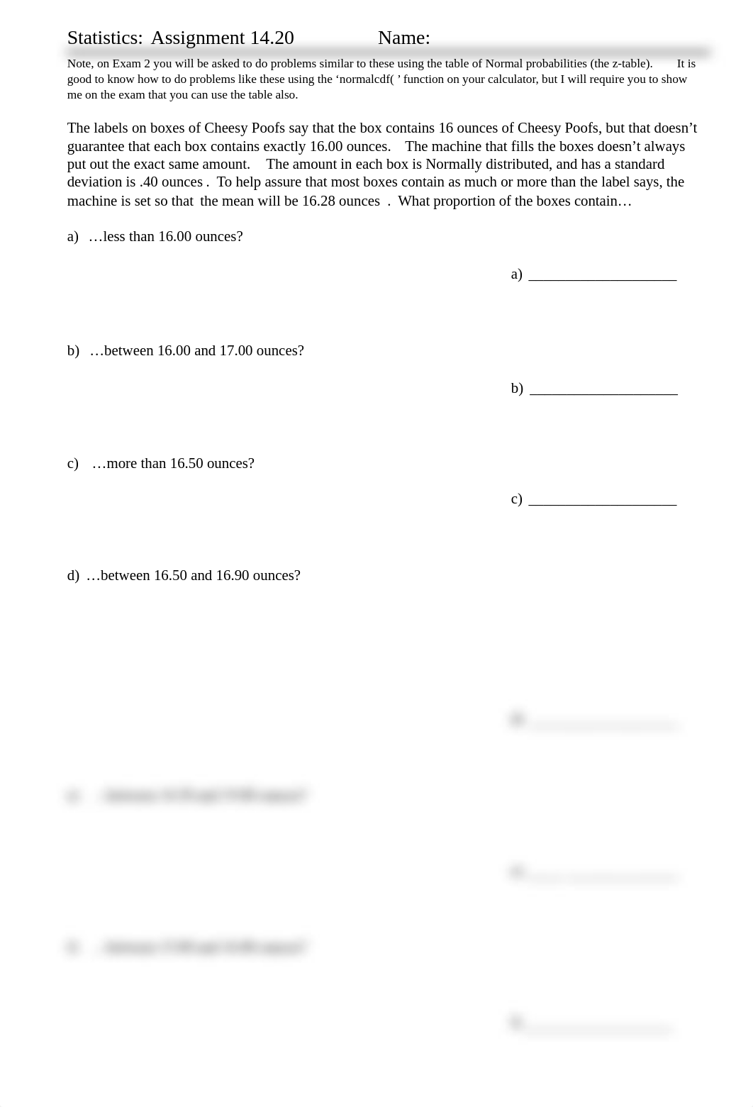 Assignment 14.20 The Normal Distribution Part B.docx_dq7xclbl7l1_page1