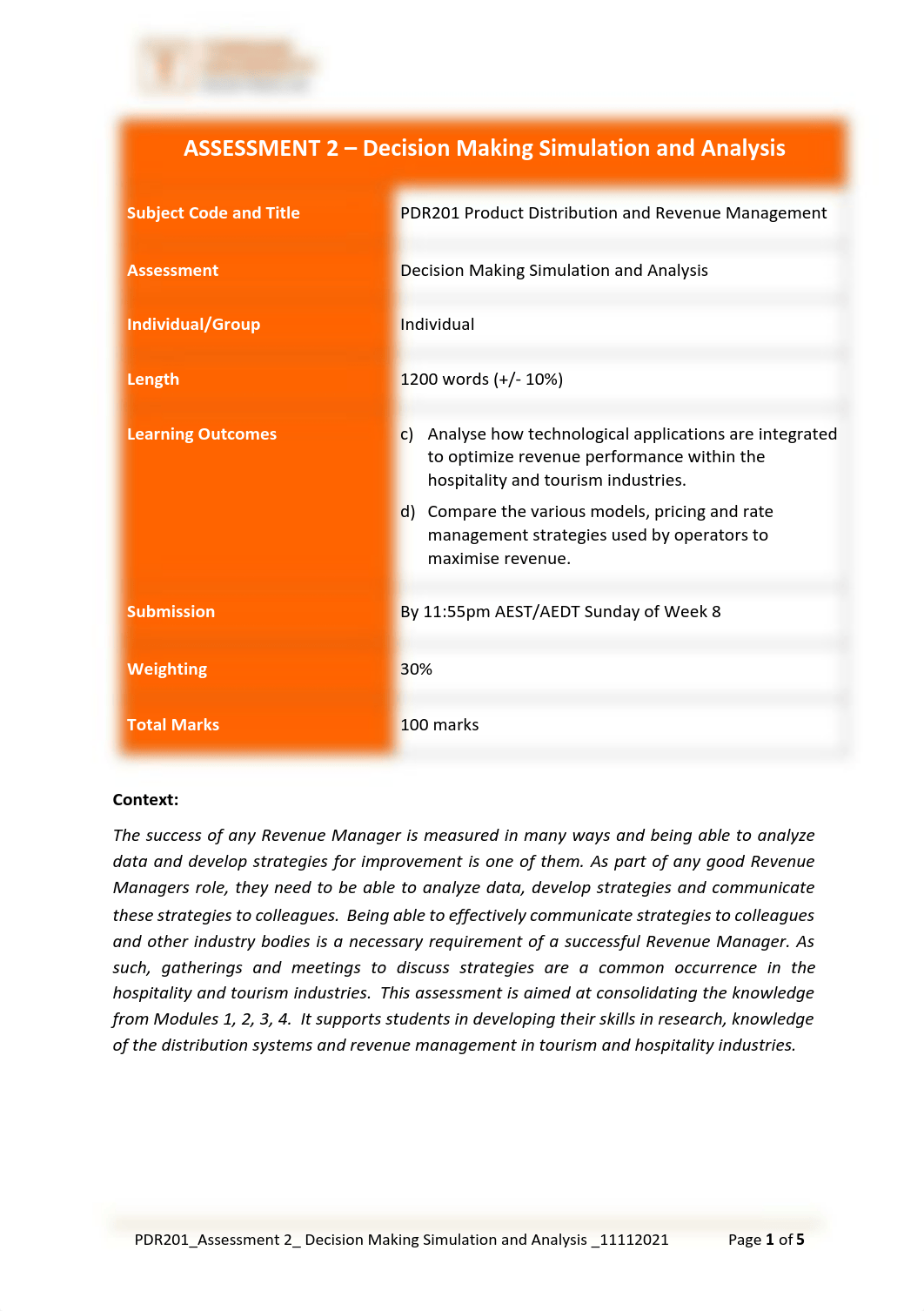 PDR201_Assessment 2_Decision Making Simulation and Analysis_11112021.pdf_dq7zzdtxyie_page1