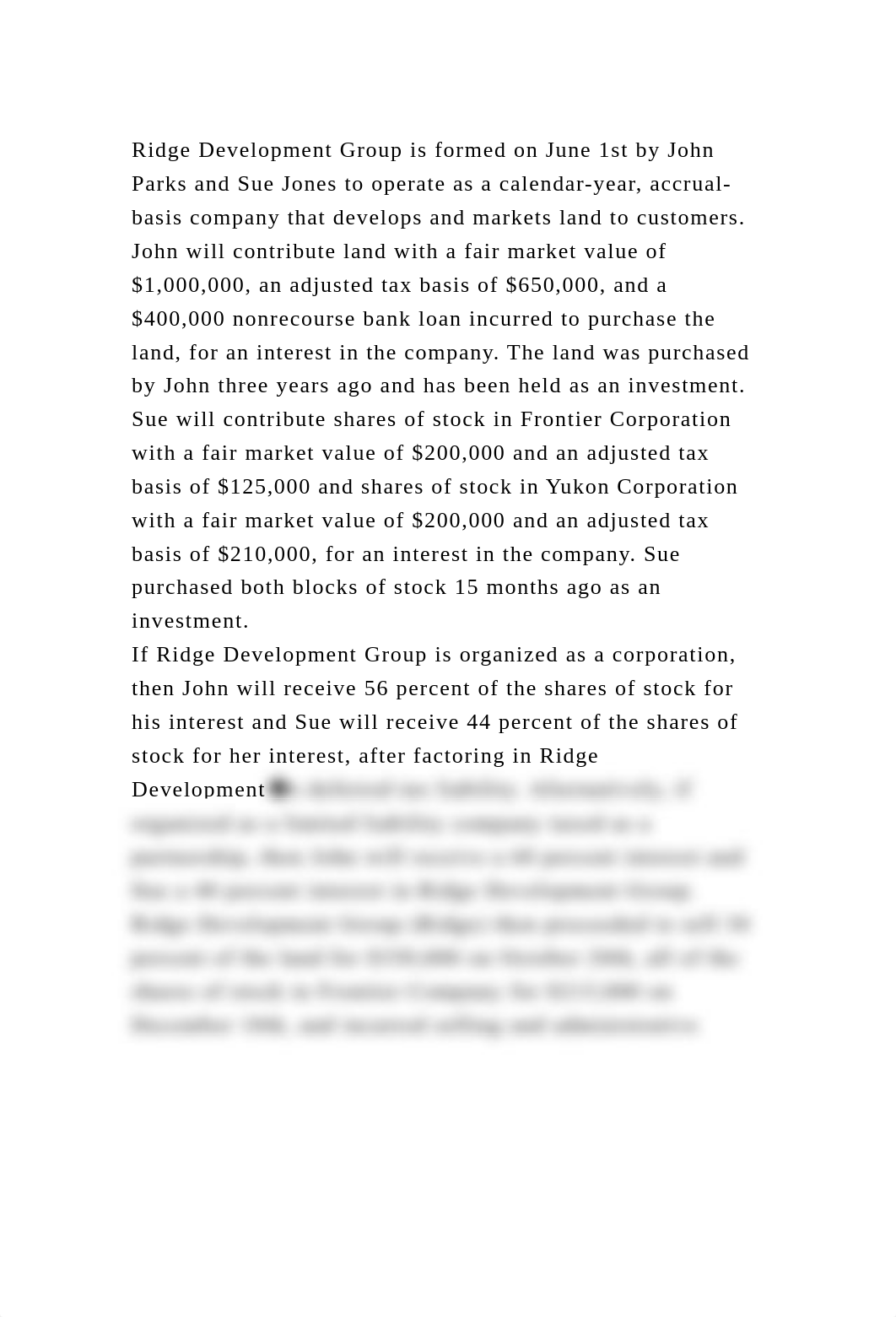 Ridge Development Group is formed on June 1st by John Parks and Sue .docx_dq85lrfk5x5_page2