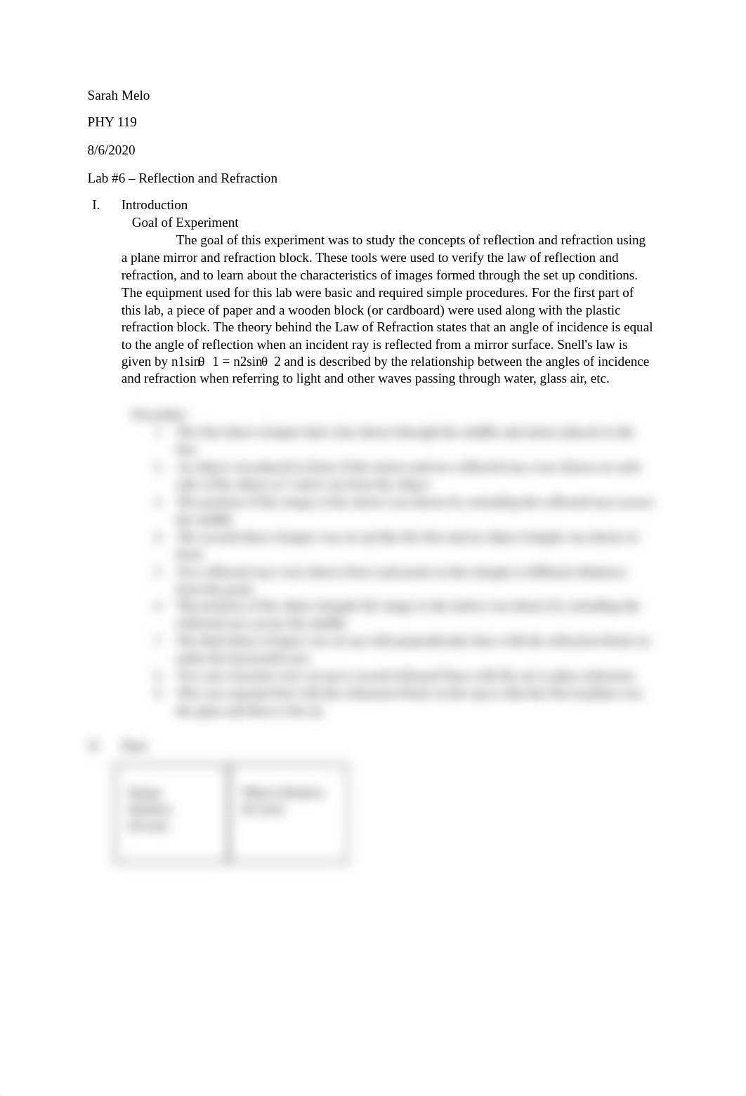 Lab #6 - Reflection and Refraction_Sarah Melo.docx.pdf_dq8amus48wq_page1