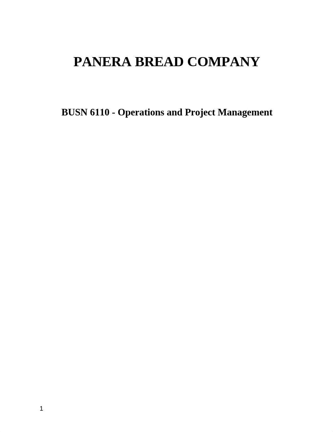 operations and project management research PANERA BREAD CO_dq8ghq9o00b_page1