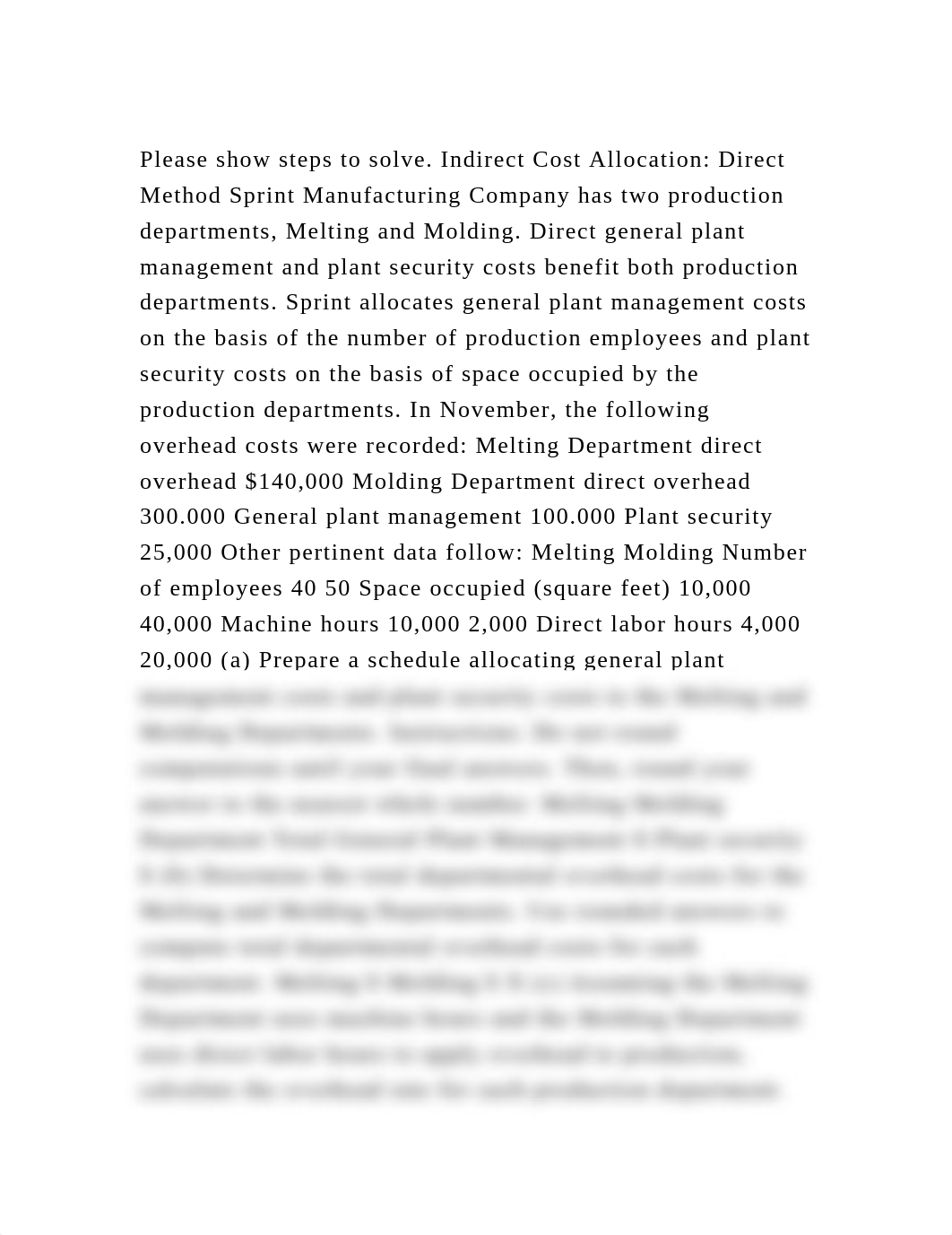 Please show steps to solve. Indirect Cost Allocation Direct Method .docx_dq8gqo90gzk_page2