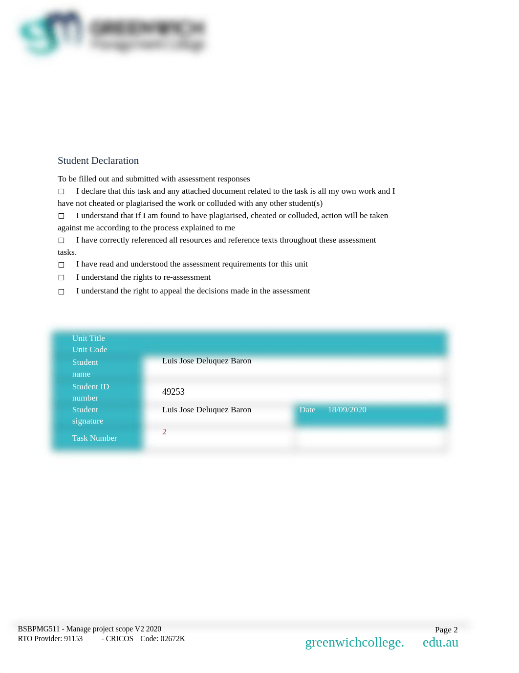 BSBPMG511 - Manage project scope-  Assessment Task 2. Luis Deluquez.docx_dq904abqm3e_page2