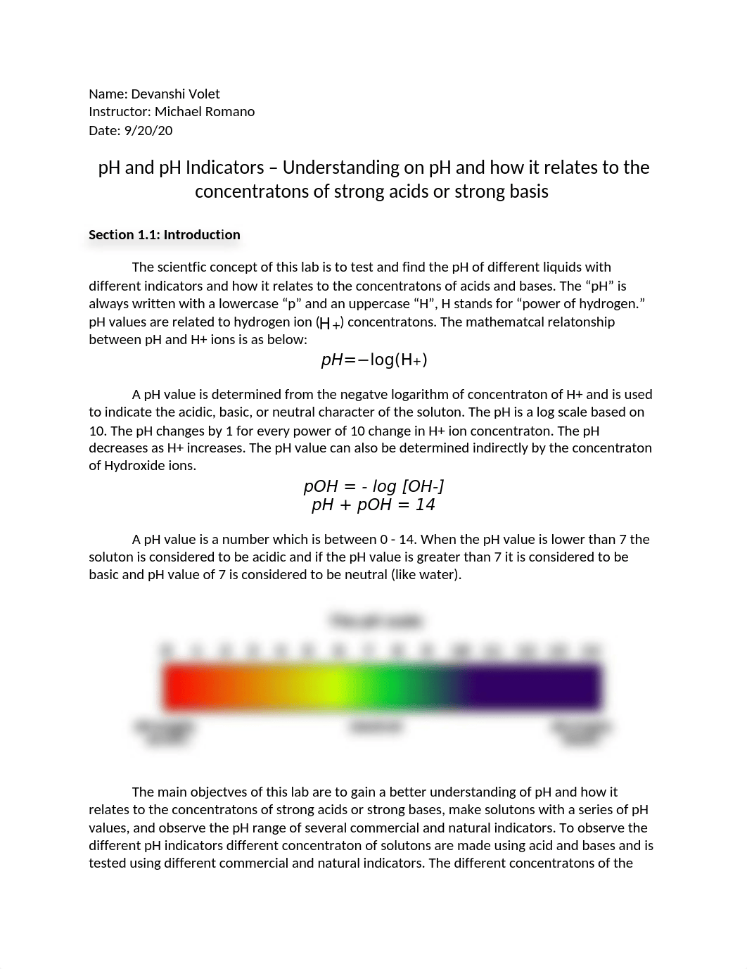 pH and pH indicators Lab Report.docx_dq928p149xh_page1