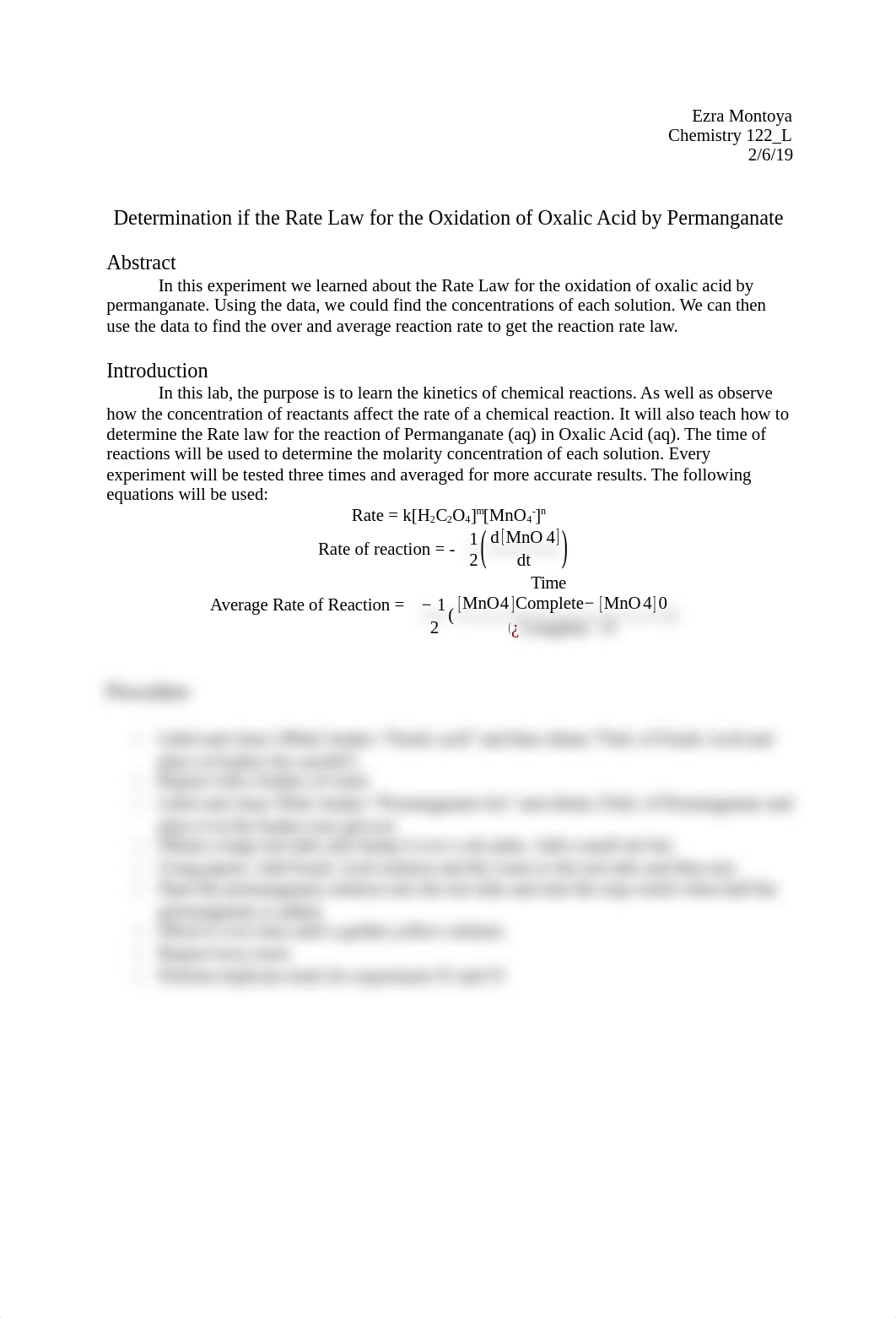 Determination if the Rate Law for the Oxidation of Oxalic Acid by Permanganate_dq9469aoxwu_page1