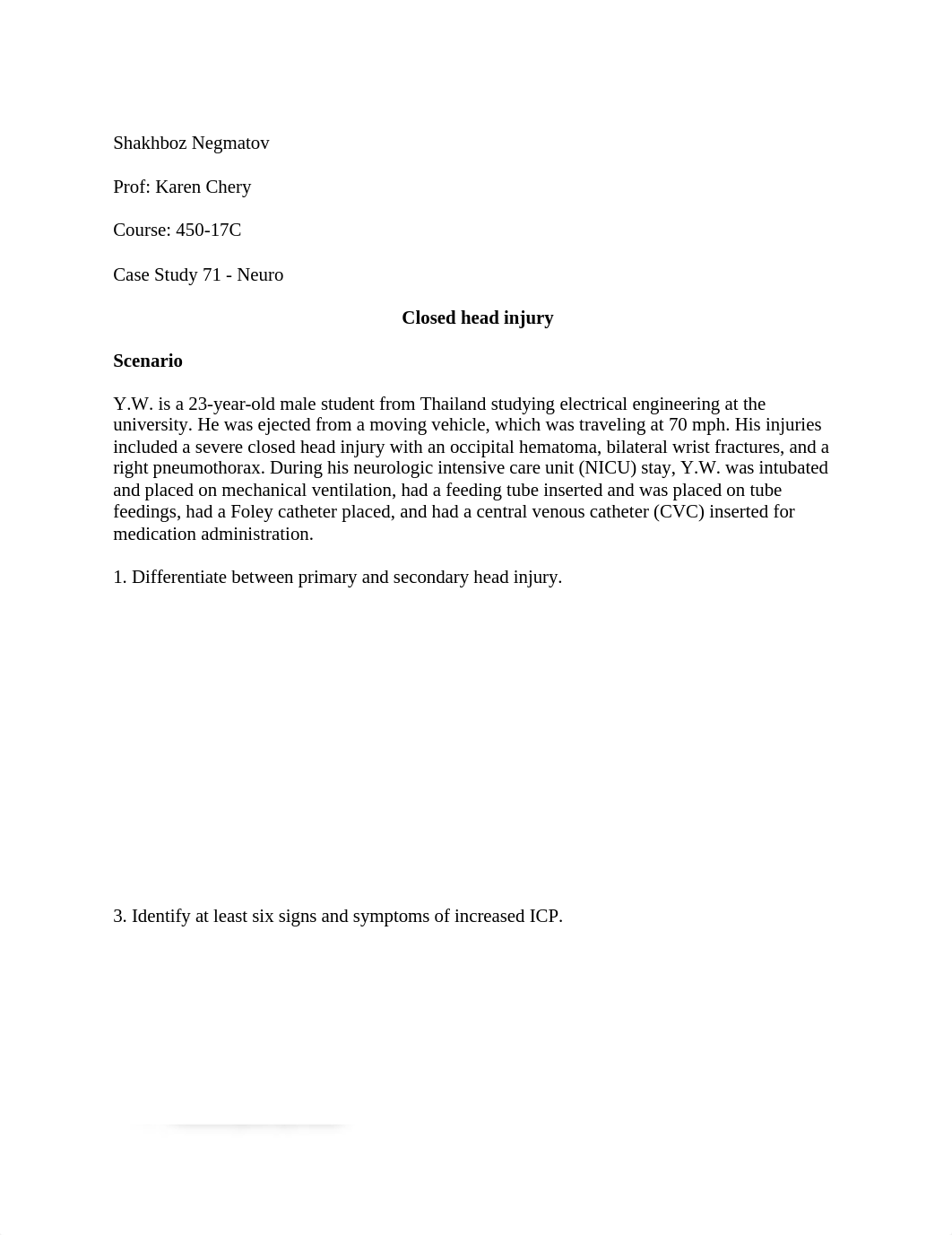 Case Study 71 - Close Head  Injury.docx_dq9o23f524u_page1