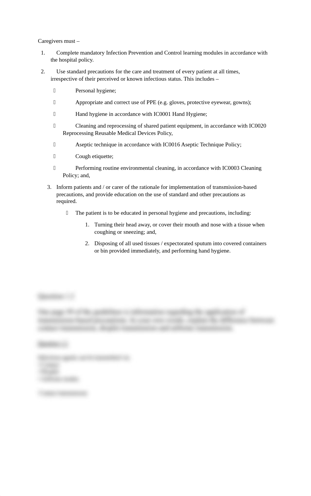 HLTINF001 Comply with infection prevention and control policies and procedures.docx_dq9oynjt8uf_page2