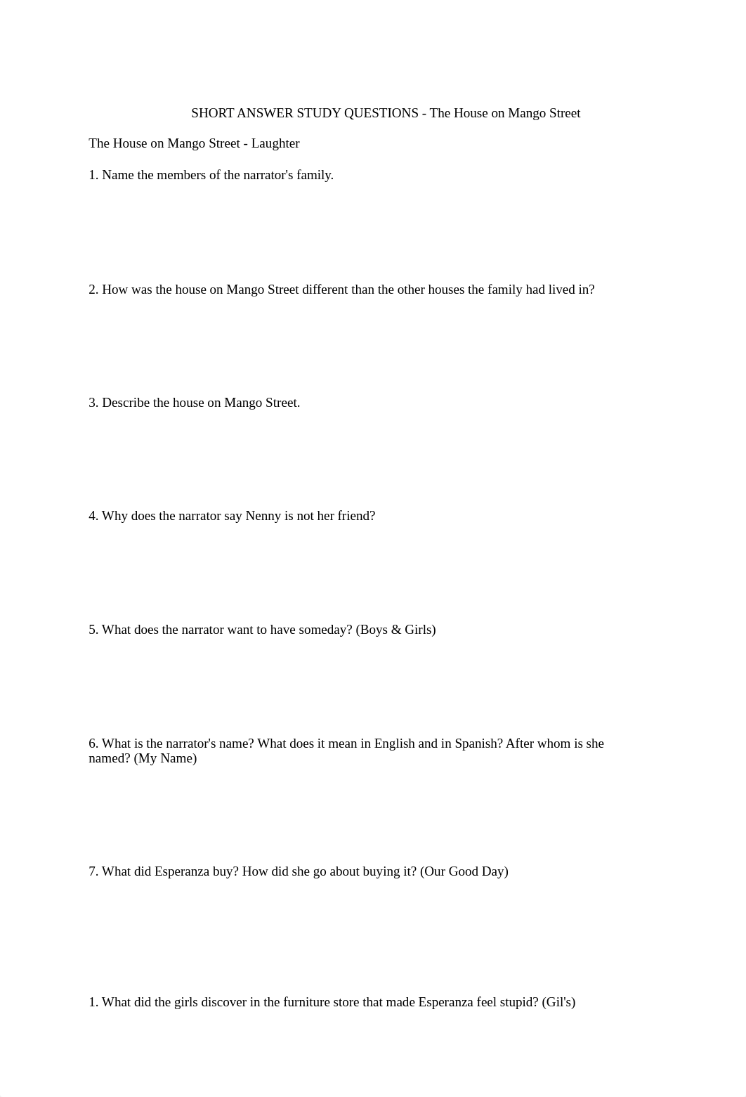 Study Questions for House on Mango Street.docx_dq9pe3uolyv_page1