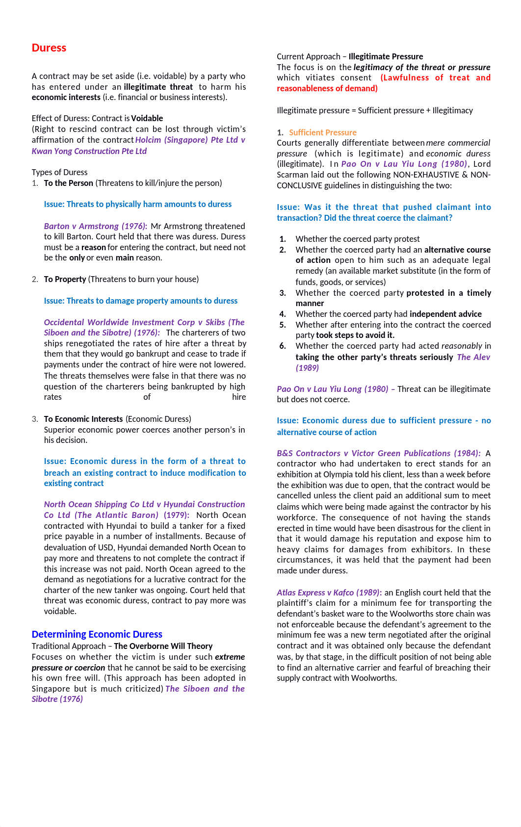 Chapter 14 & 15 - Duress, Undue Influence, Illegality & Restraint of Trade.docx_dq9pm63hrlr_page1