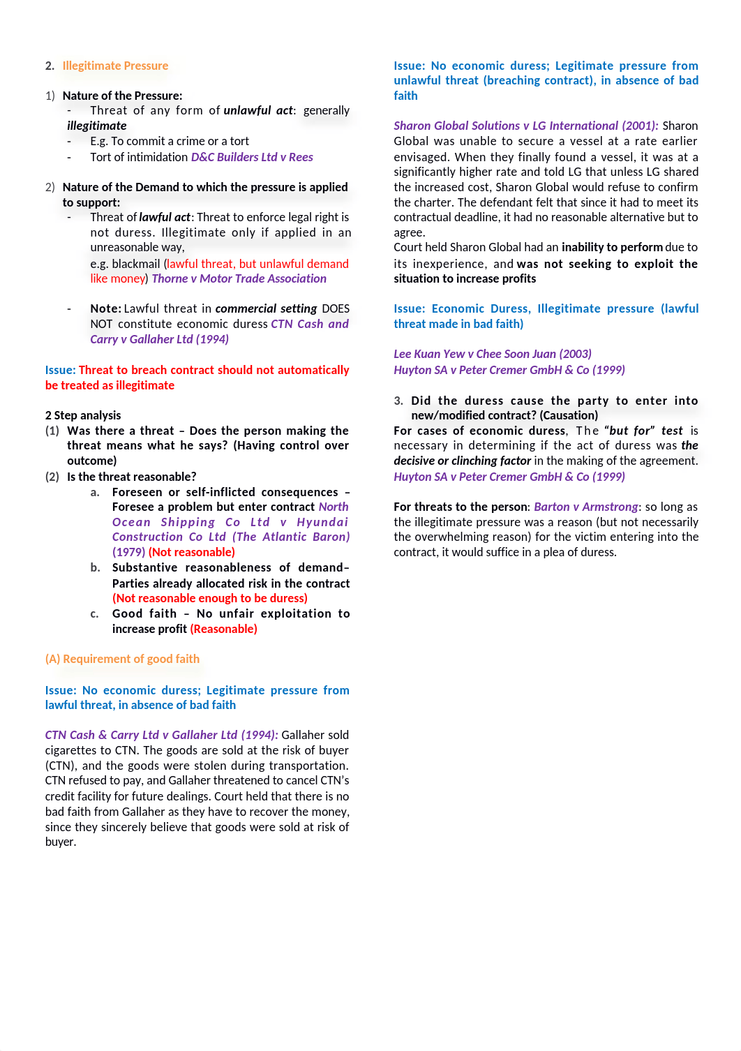 Chapter 14 & 15 - Duress, Undue Influence, Illegality & Restraint of Trade.docx_dq9pm63hrlr_page2