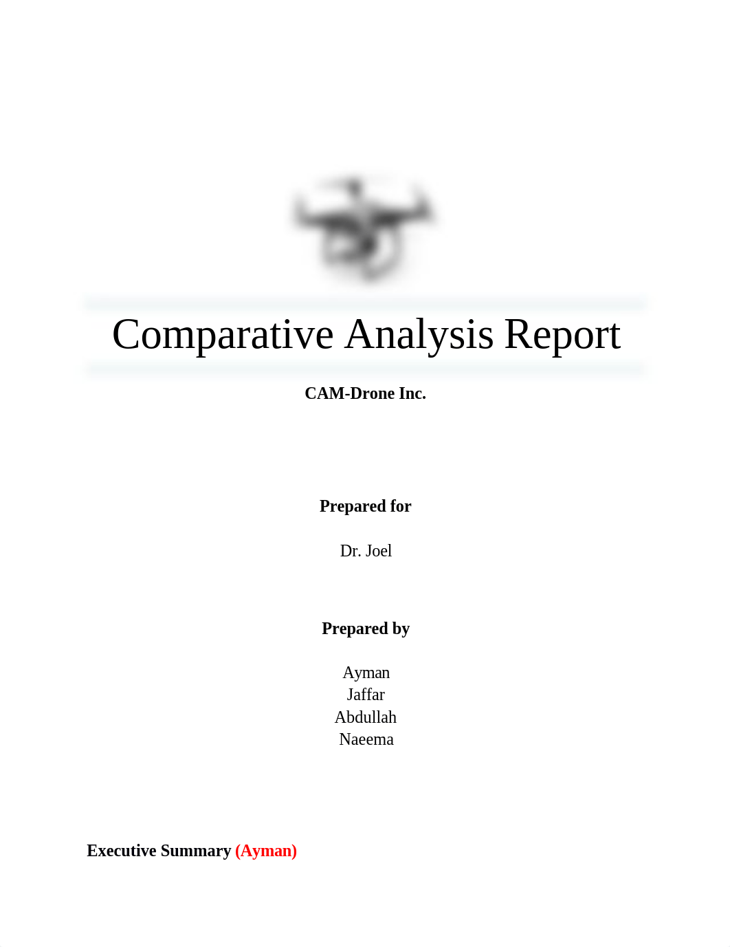 Comparative Analysis Report - CAM-Drone Draft.docx_dq9r0twob4x_page1