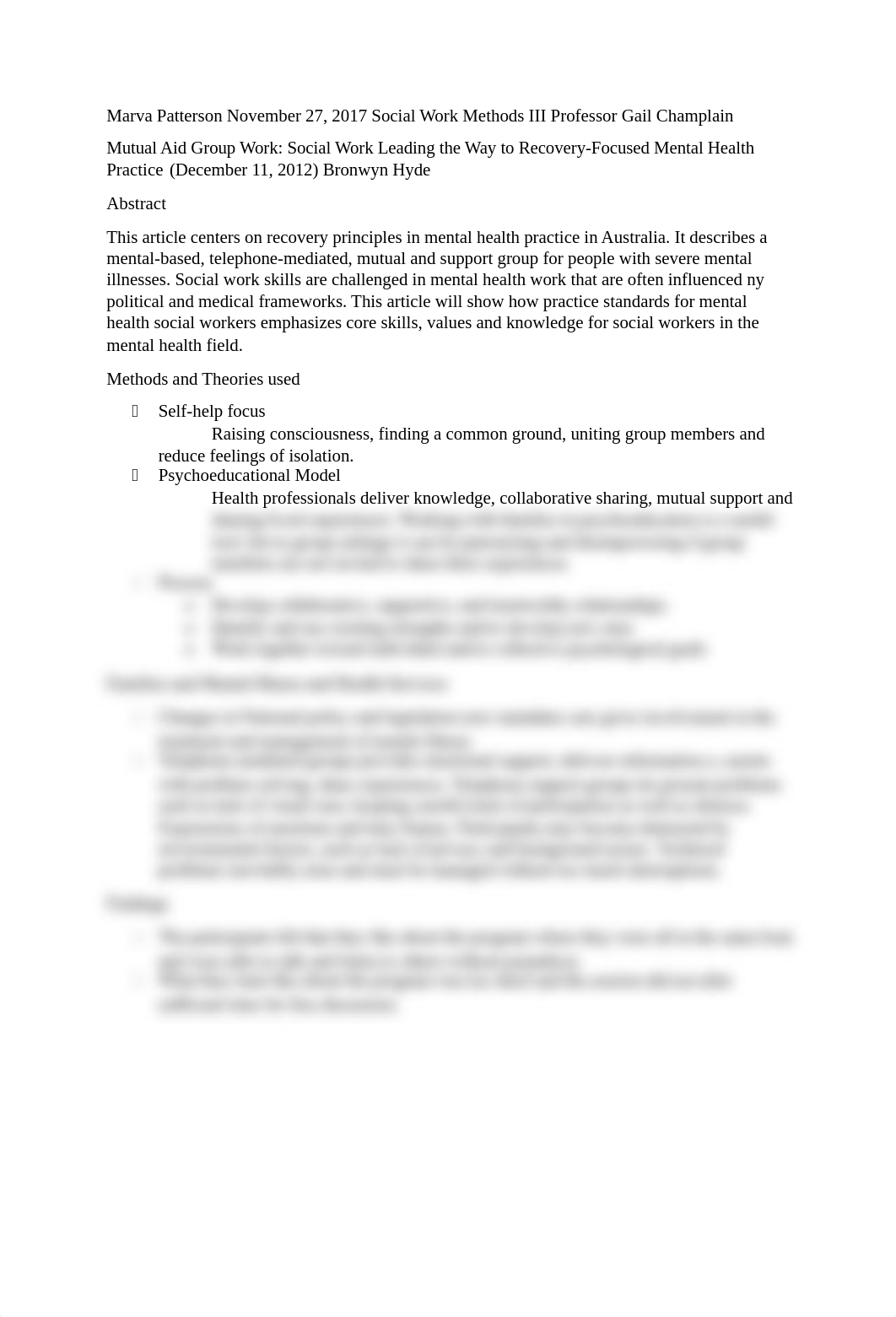 Social Work leading the Way to Recovery Focused Mental Health Practice Nov 2017.docx_dqa1j3t3o6w_page1