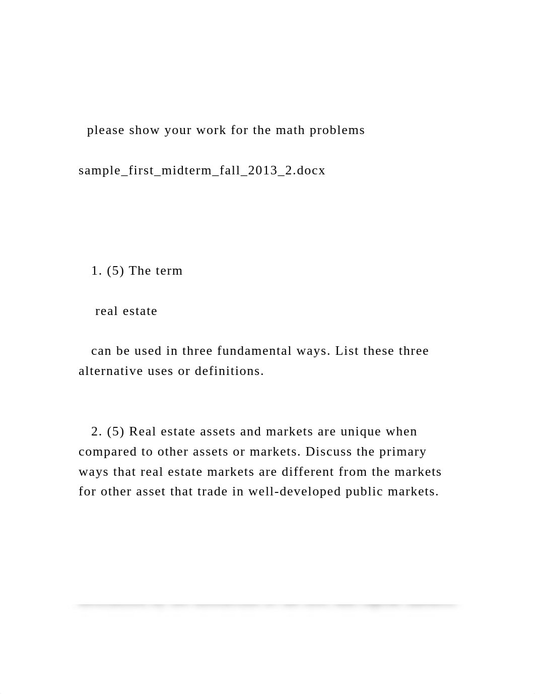 please show your work for the math problems sample_first_mid.docx_dqac52o7nzb_page2