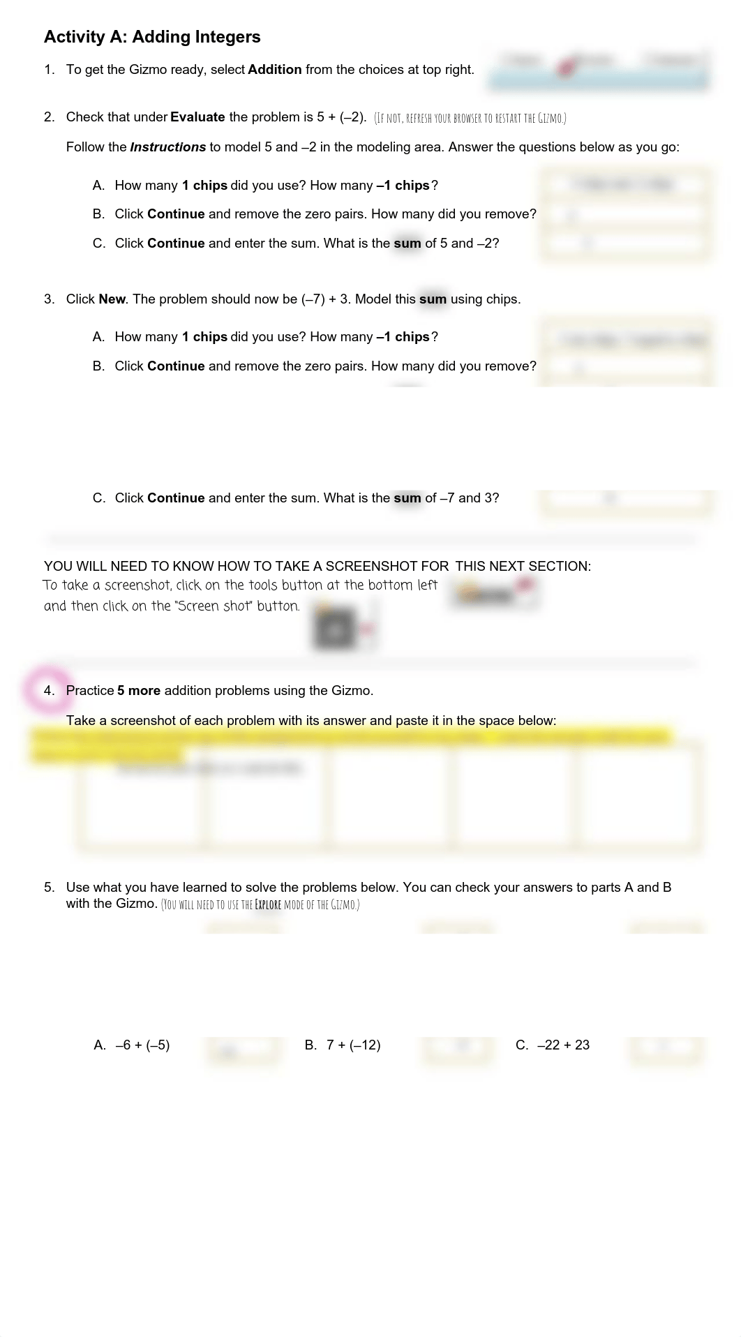 Bryan Cazares duncan - GIZMO Worksheet: Add & Subtract Integers.pdf_dqb5561iizd_page2