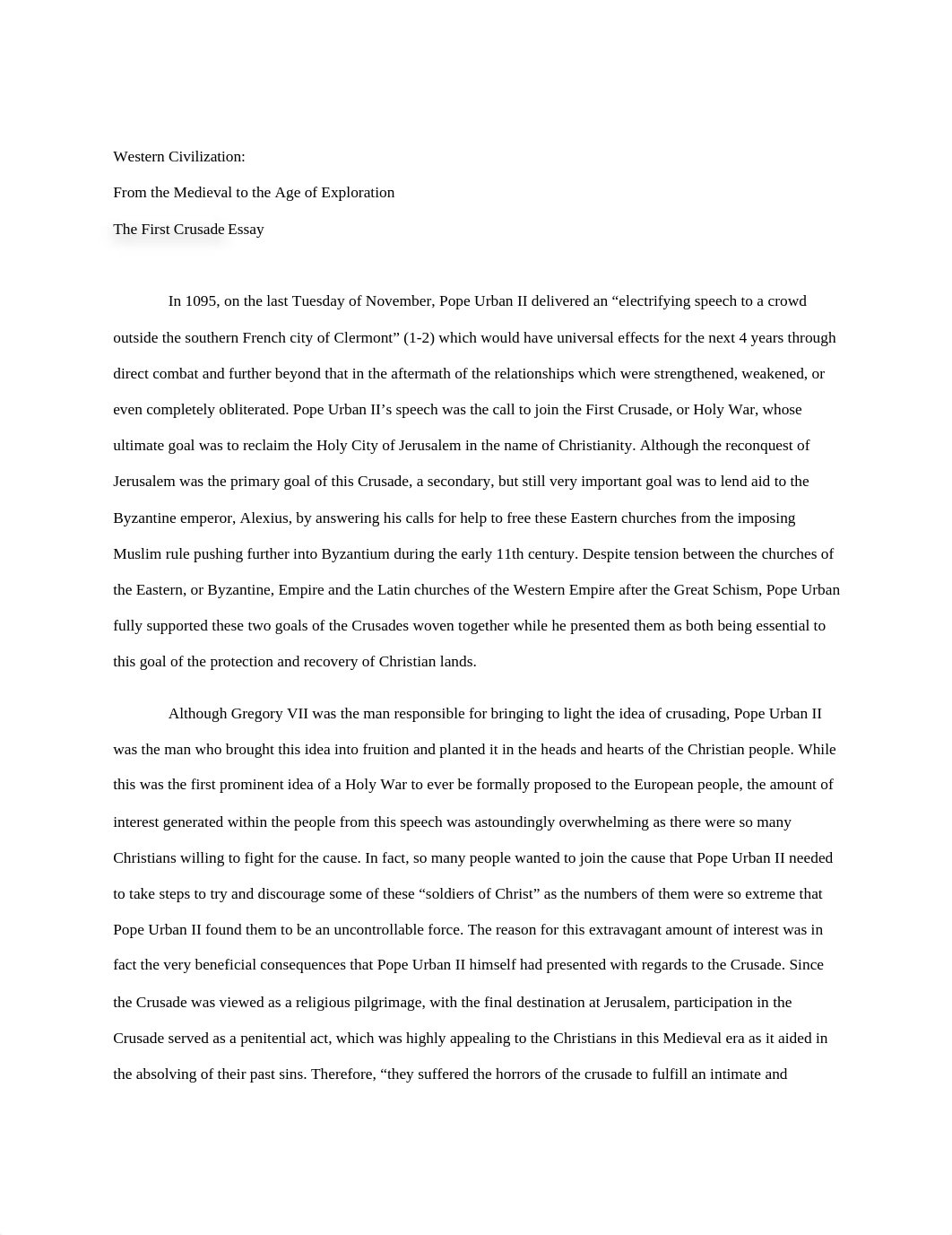 The First Crusade Essay_dqba0u17d69_page1