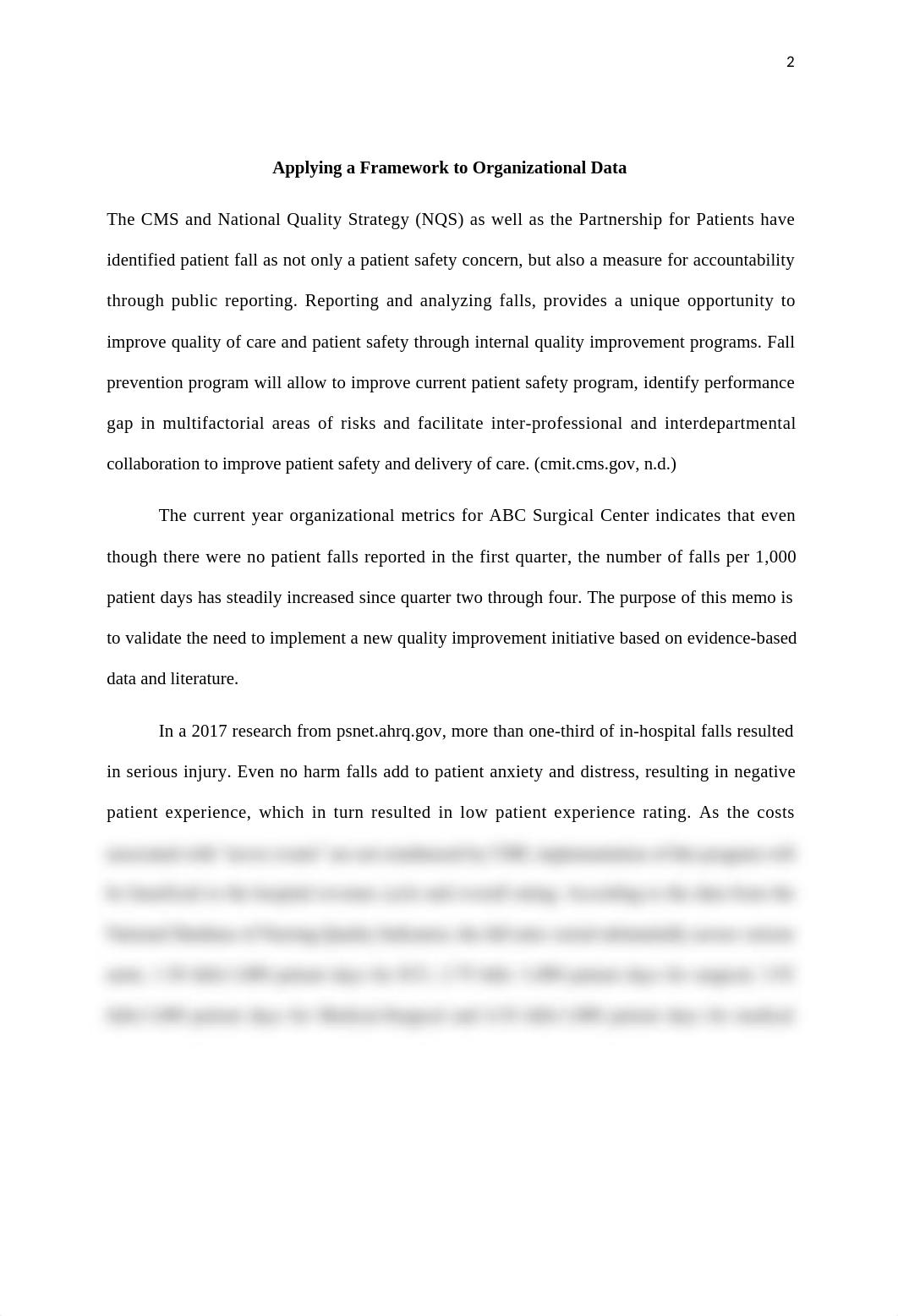 2-1 Short Paper- Applying a Framework to Organizational Data.docx_dqbeh2o2rxb_page2