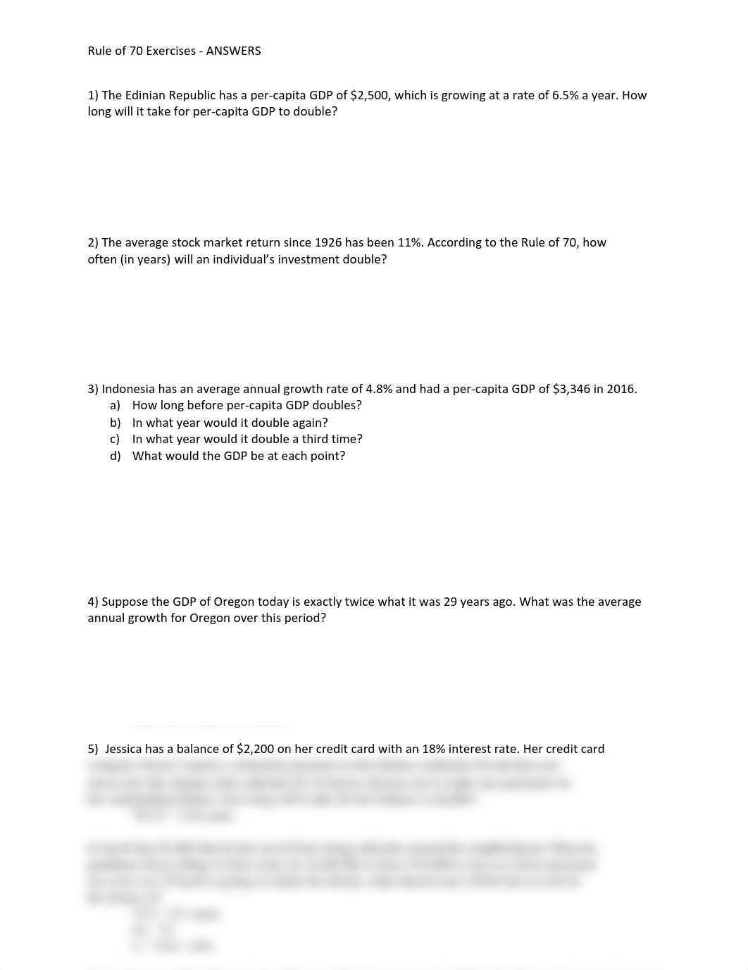 Rule of 70 Exercises ANSWERS.pdf_dqbp6sctu57_page1