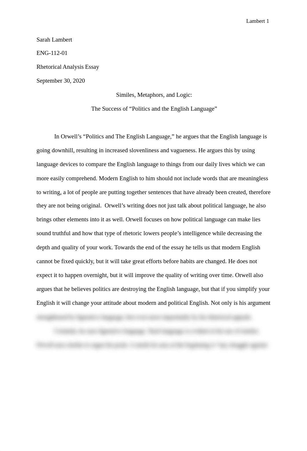 Rhetorical Analysis English 112-01 Sarah Lambert9-2 (2).docx_dqbpwdubhnu_page1