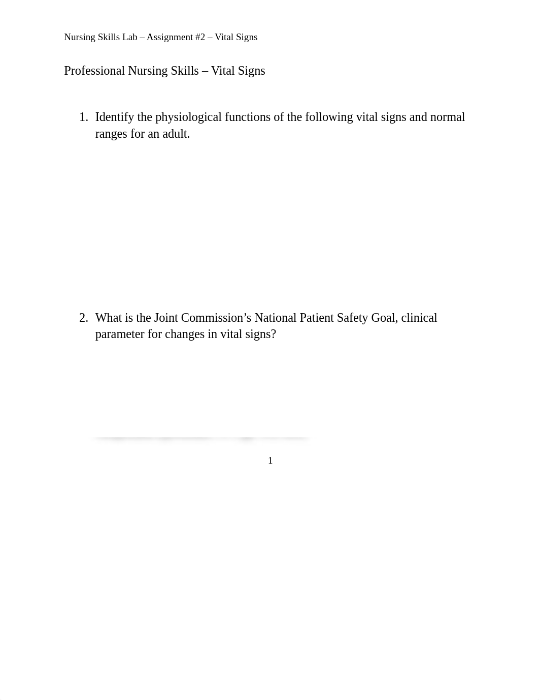 Nursing Skills Lab - Assignment #2 Vital Signs.docx_dqc52n2xvj4_page1