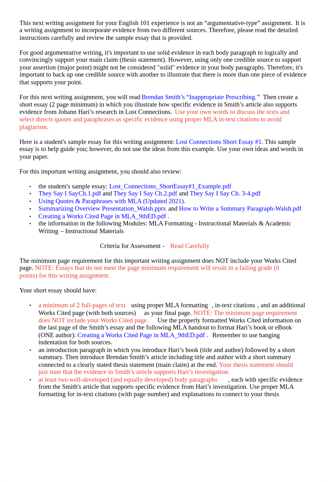 9.3 Lost Connections Short Essay #1_ENGL101_80500_Walsh.pdf_dqc975aj4td_page1