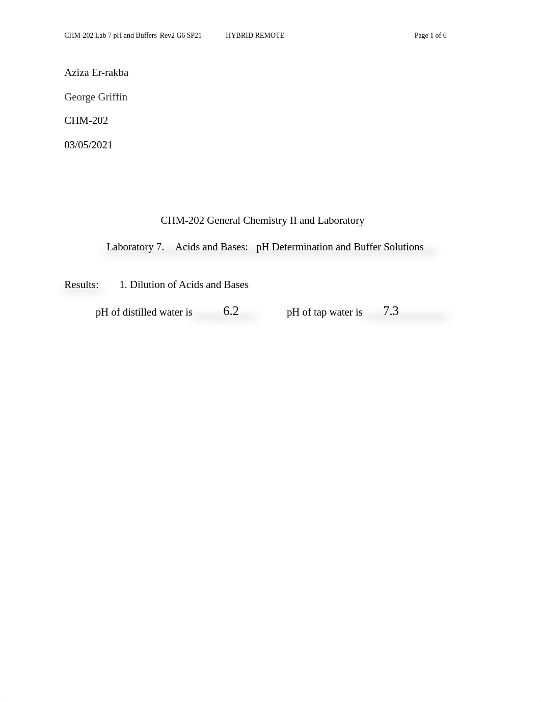 CHM-202 Lab 7 pH Measurements G6 SP21 REMOTE HYBRID (2).docx_dqcmtfxx8n8_page1