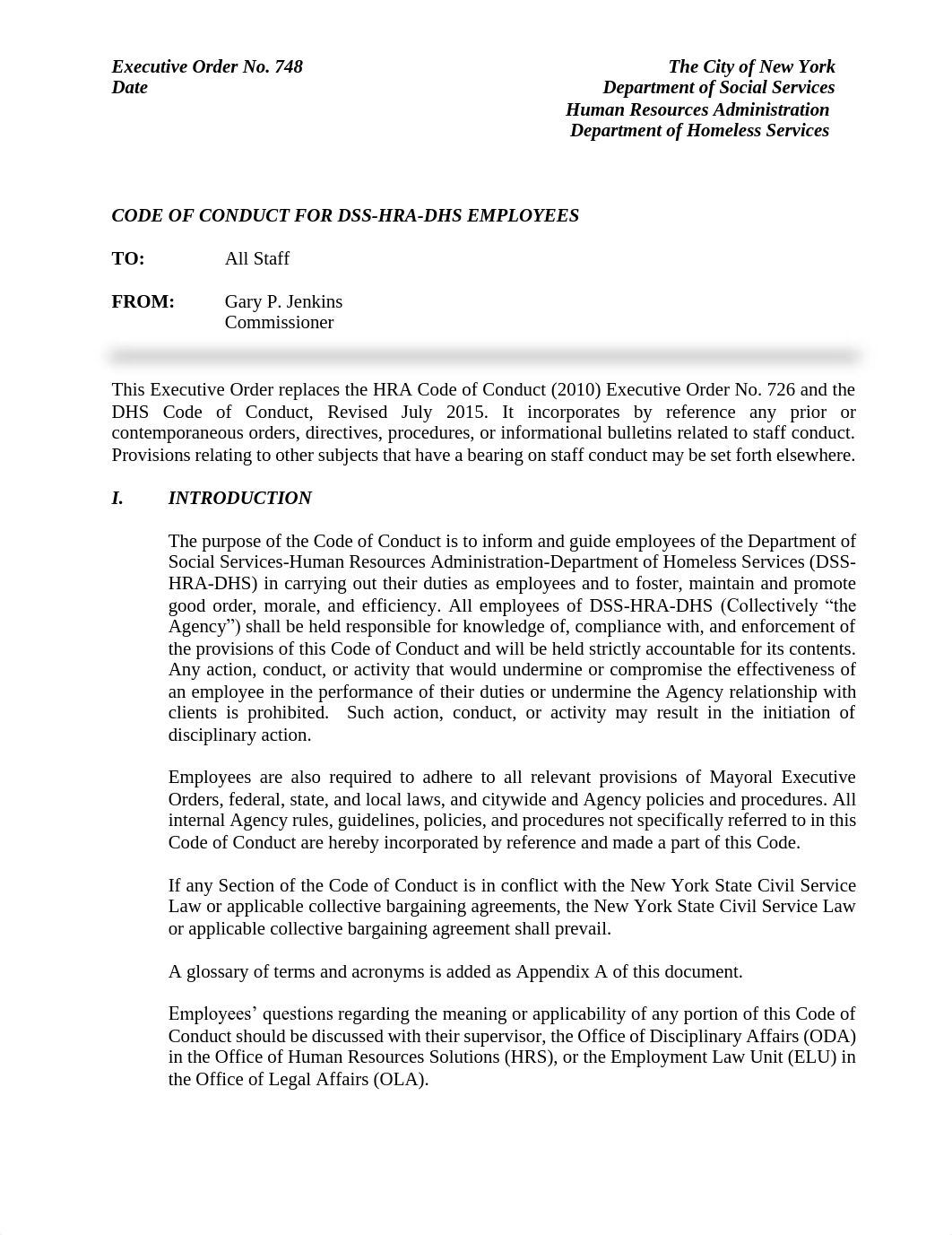 DSS HRA DHS Combined Code of Conduct Draft Revisions Final Revised 03-30-22 (DNW).pdf_dqcn8o0lqpy_page1