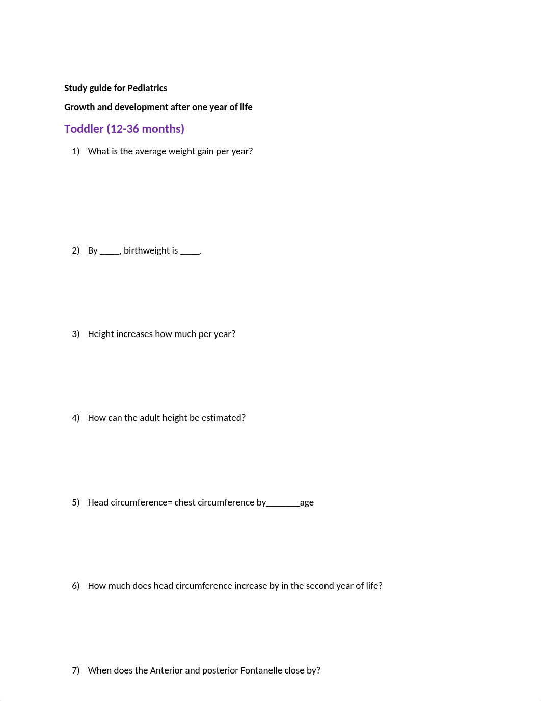 Study guide for Pediatrics.docx_dqcqw16vj6d_page1