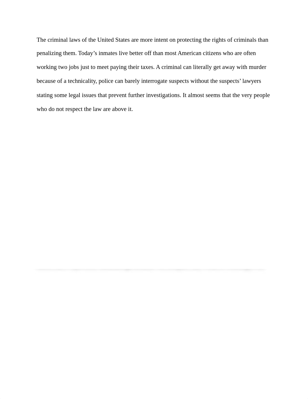 The criminal laws of the United States are more intent on protecting the rights of criminals than pe_dqcyhx4eupl_page1