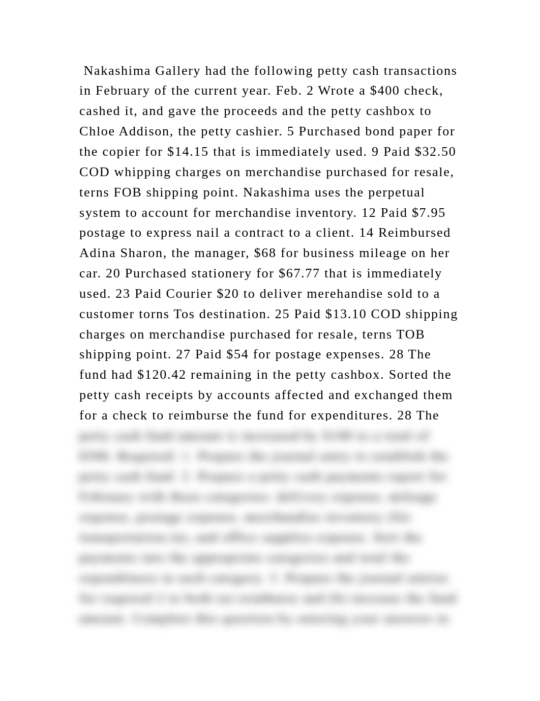 Nakashima Gallery had the following petty cash transactions in Februa.docx_dqd0vmdugjn_page2