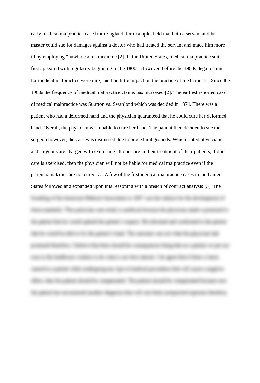 Final Paper Malpractice and Negligence in Healthcare - Kennedy J.docx_dqd5c7dk494_page3