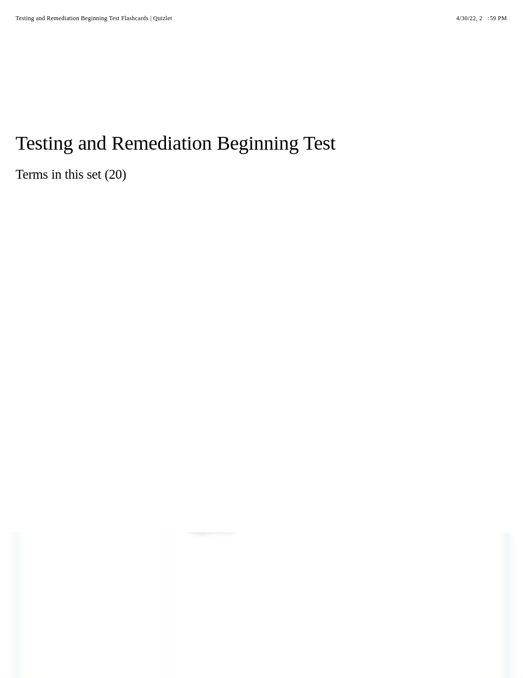 Testing and Remediation Beginning Test Flashcards | Quizlet.pdf_dqd6hzb38od_page1