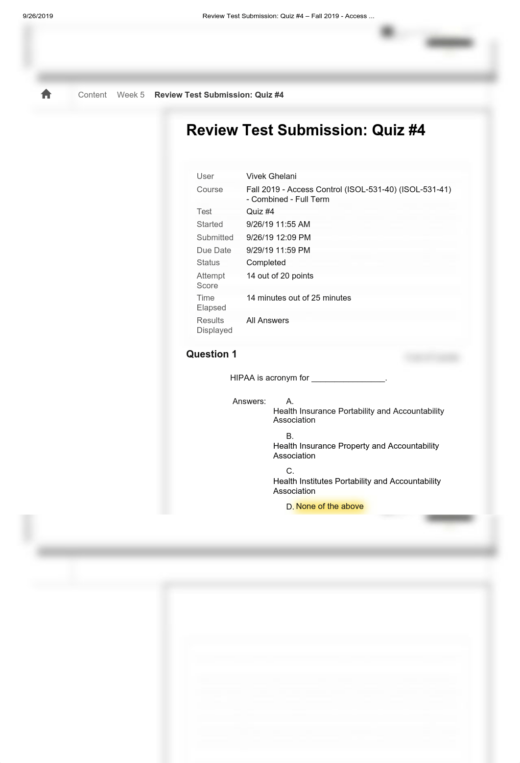 Review Test Submission_ Quiz #4 - Fall 2019 - Access .._.pdf_dqd9md8l3a9_page1