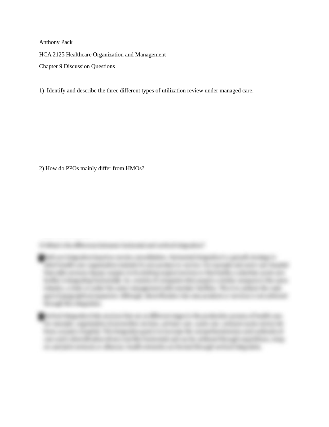 Answers! Chapter 09 - Managed Care and Integrated Systems_dqdg6az80hl_page1