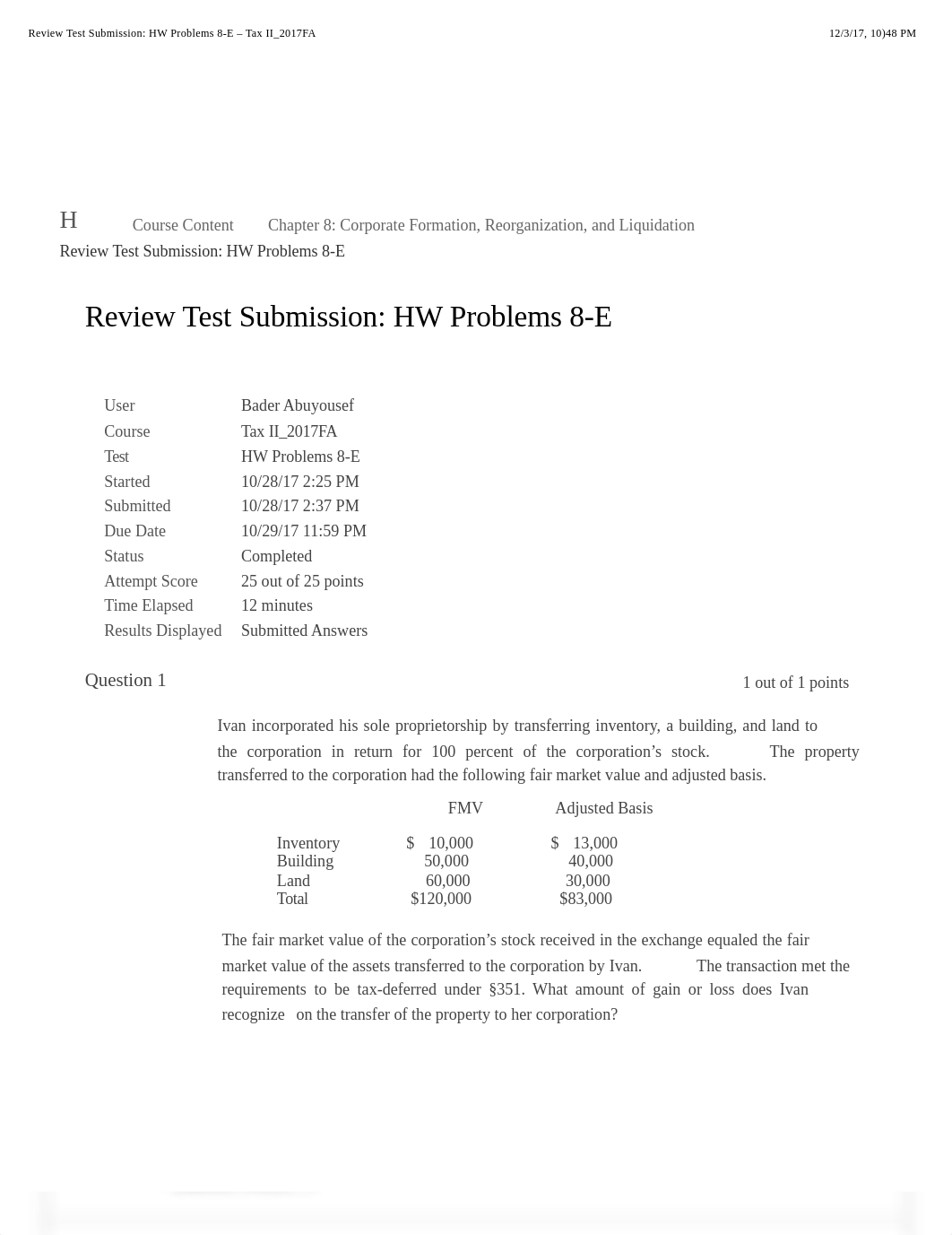 Review Test Submission: HW Problems 8-E - Tax II_2017FA.pdf_dqdw9r82fh6_page1