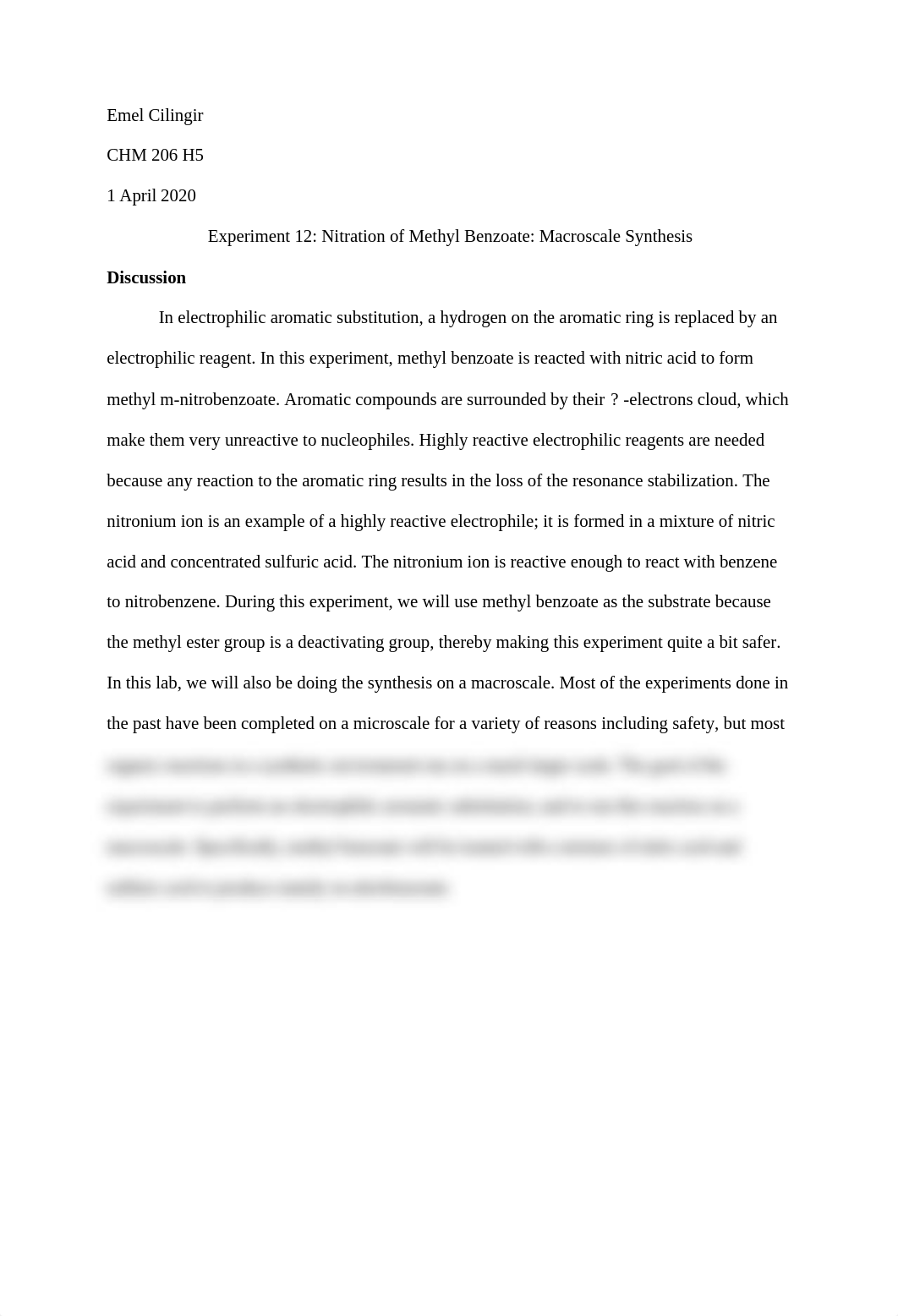 Nitration of Methyl Benzoate_ Microscale Synthesis .docx_dqdya87eexq_page1