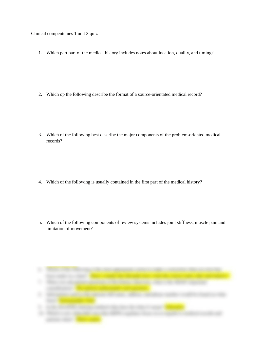 Clinical compentenies 1 unit 3 quiz.docx_dqe2n2gjle6_page1