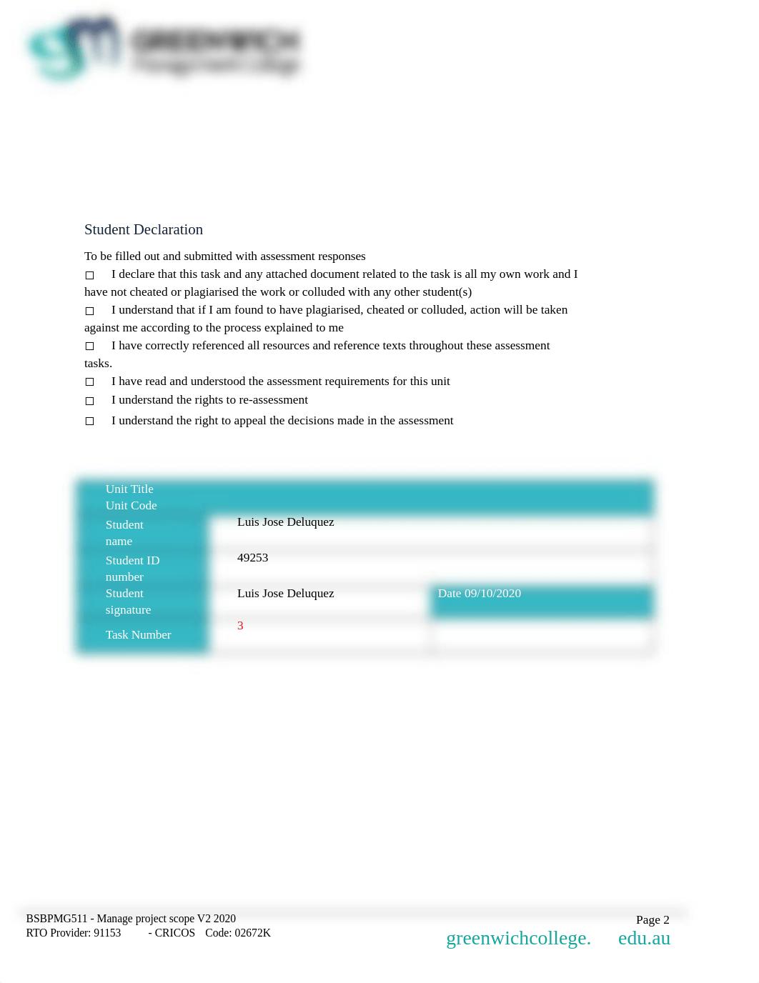 BSBPMG511 - Manage project scope-  Assessment Task 3. Luis Deluquez.docx_dqe3ede6jxs_page2