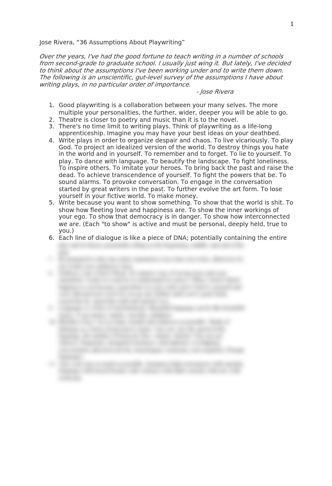 Jose Rivera - 36 Assumptions about Writing Plays pdf.pdf_dqe6nb0nbqf_page1