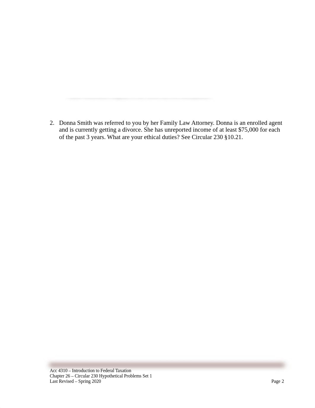 Chapter 26 - Circular 230 Hypothetical Problems Set 1.doc_dqe7hr4gmsu_page2