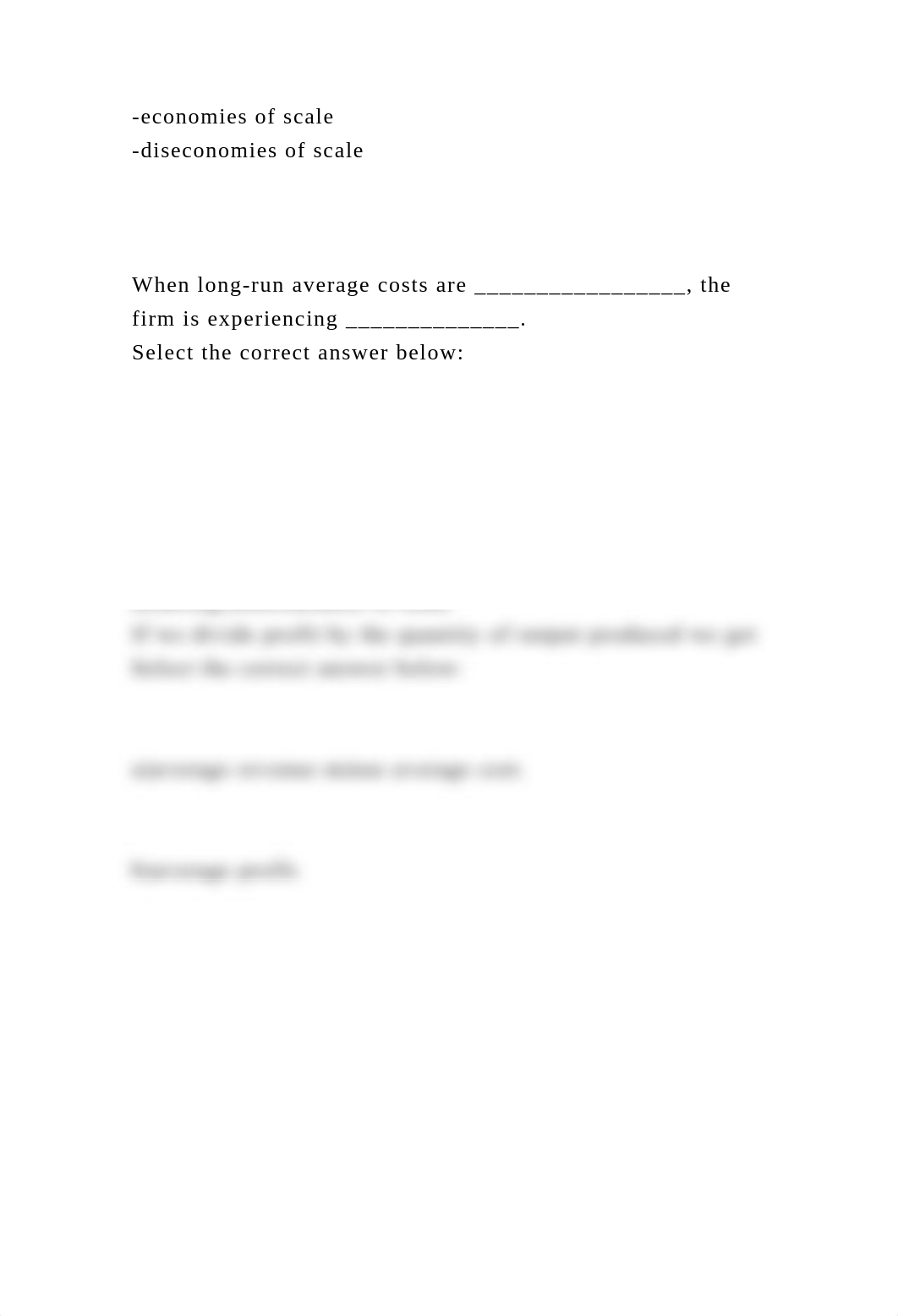 If we divide profit by the quantity of output produced we getSel.docx_dqevypc0t9j_page3