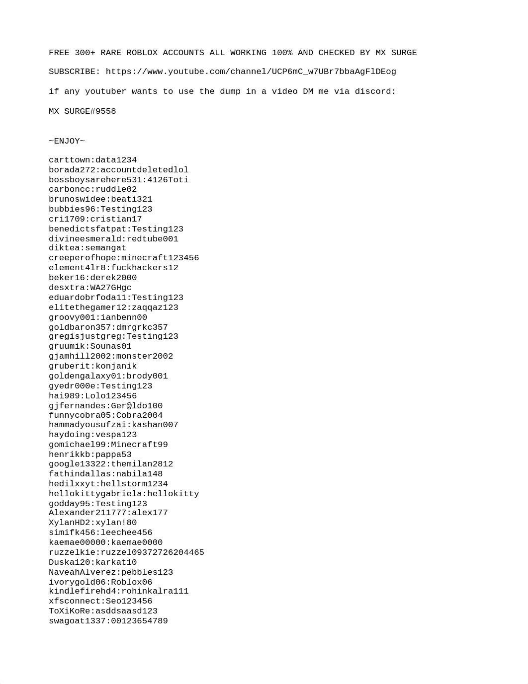 FREE 300+ RARE ROBLOX ACCOUNTS 100 WORKING AND CHECKED.txt_dqey1ik2fvt_page1