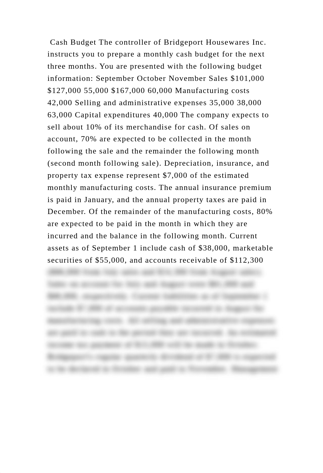 Cash Budget The controller of Bridgeport Housewares Inc. instructs yo.docx_dqez3ajrrsx_page2