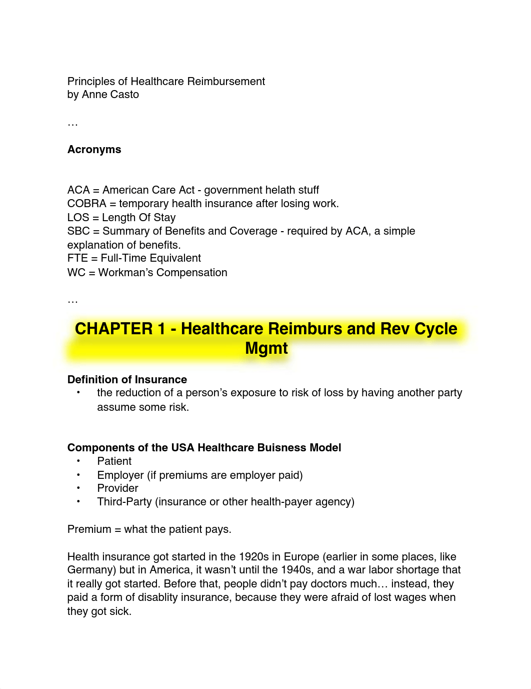 Principles of Healthcare Reimbursement Notes.pdf_dqf0b4quox1_page1