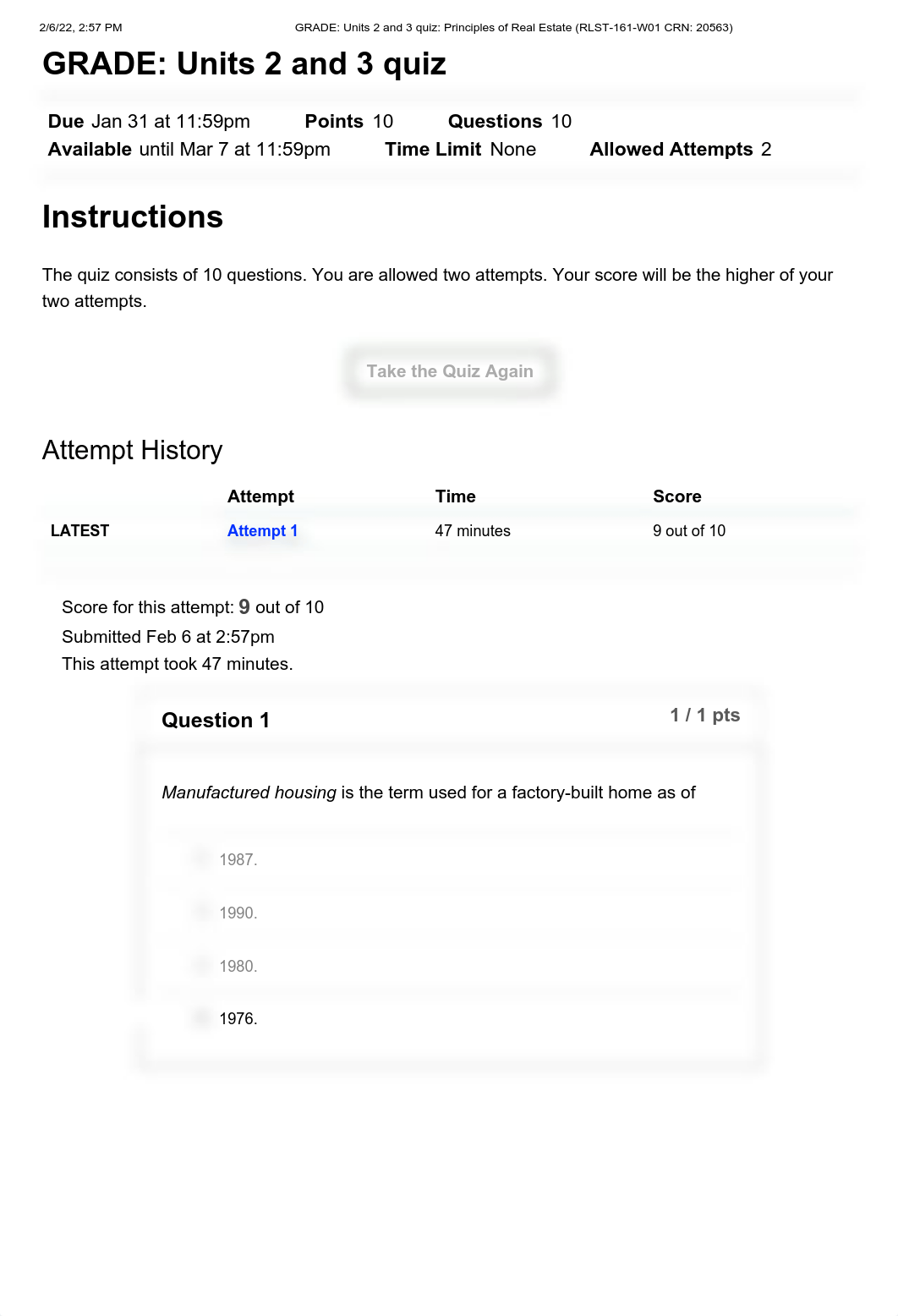GRADE_ Units 2 and 3 quiz_ Principles of Real Estate (RLST-161-W01 CRN_ 20563).pdf_dqf2iovtg85_page1