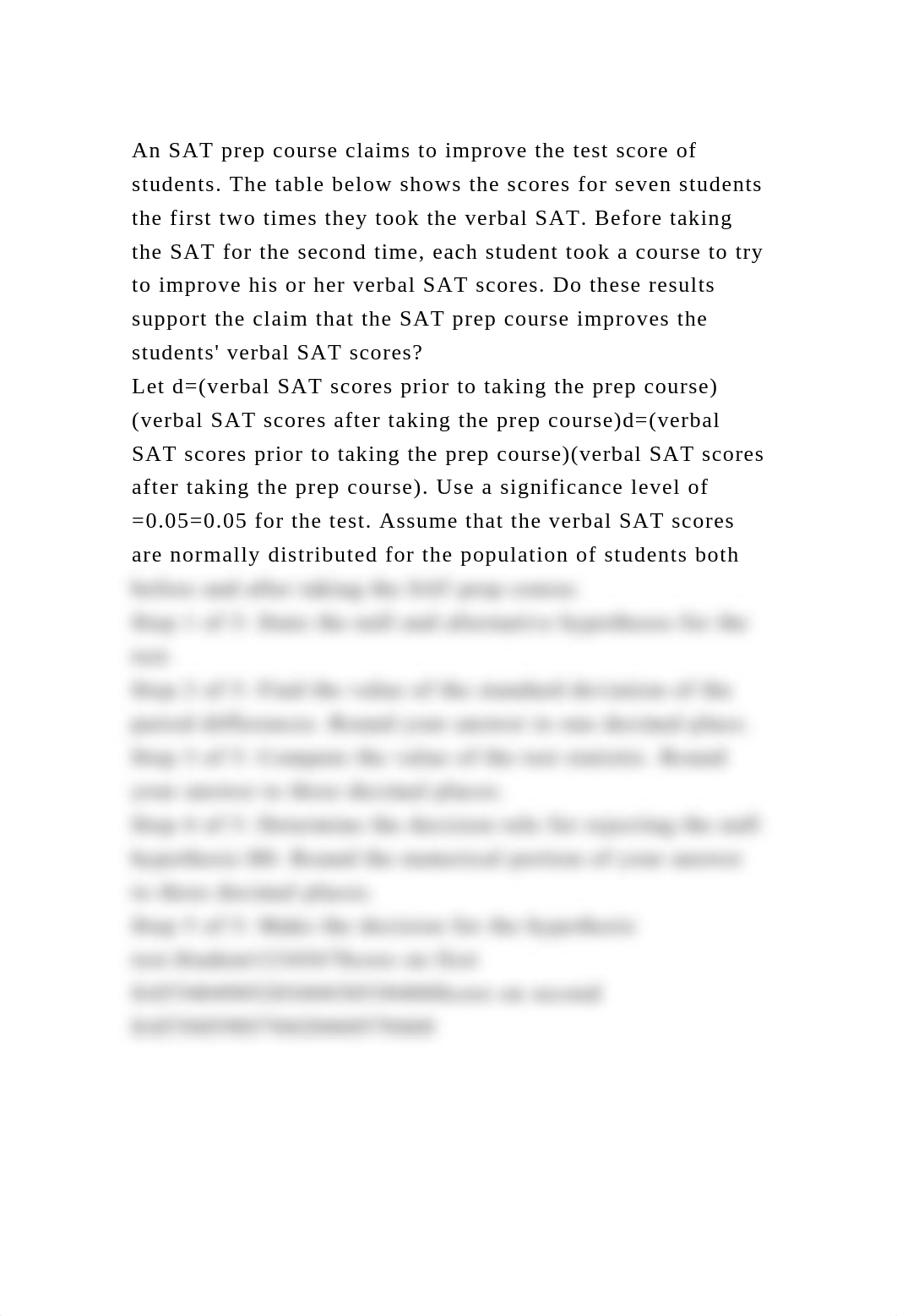 An SAT prep course claims to improve the test score of students. The.docx_dqgbrmxdzmx_page2