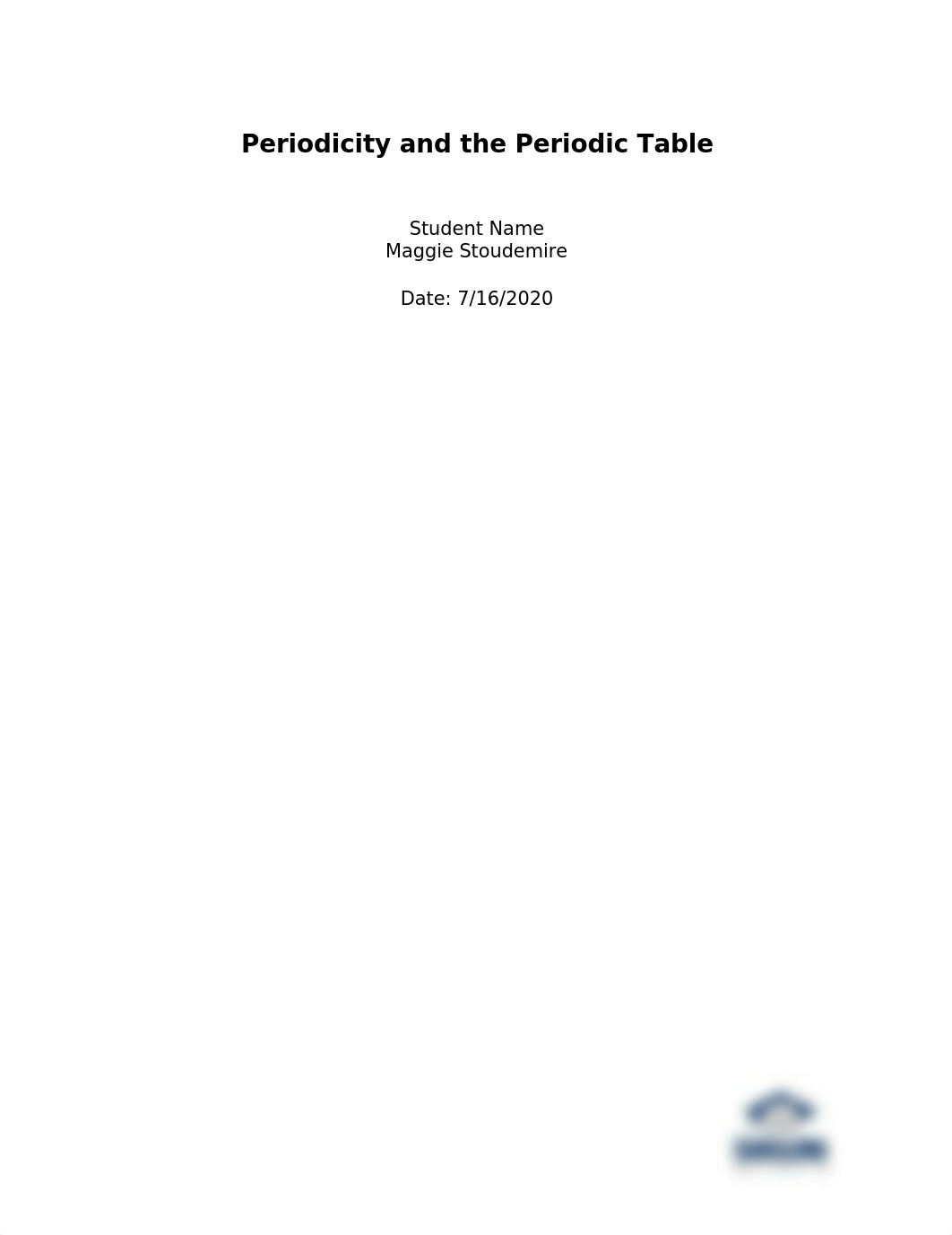 Periodicity and the Periodic Table Report Sheet Maggie Stoudemire.docx_dqge3uc7sn1_page1